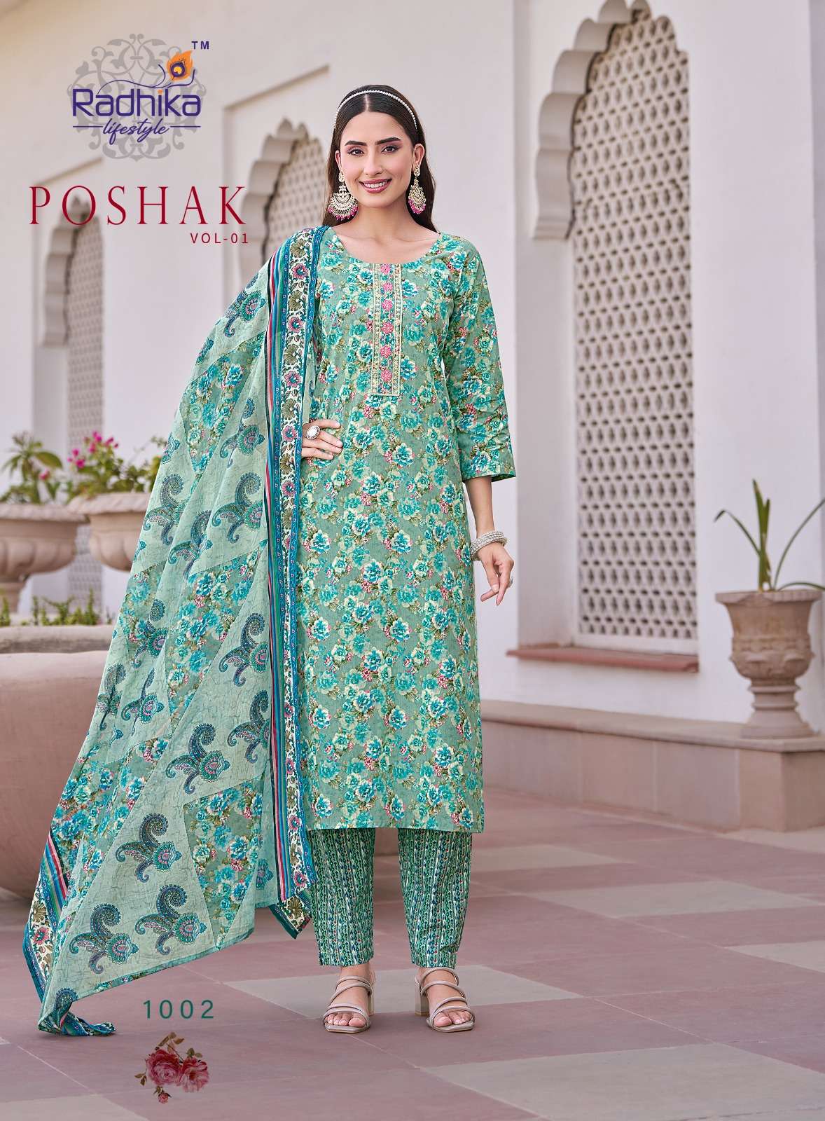 POSHAK 𝒗𝒐𝒍 1 by RADHIKA LIFE STYLE  PURE cotton kurti collection manufacturer surat 