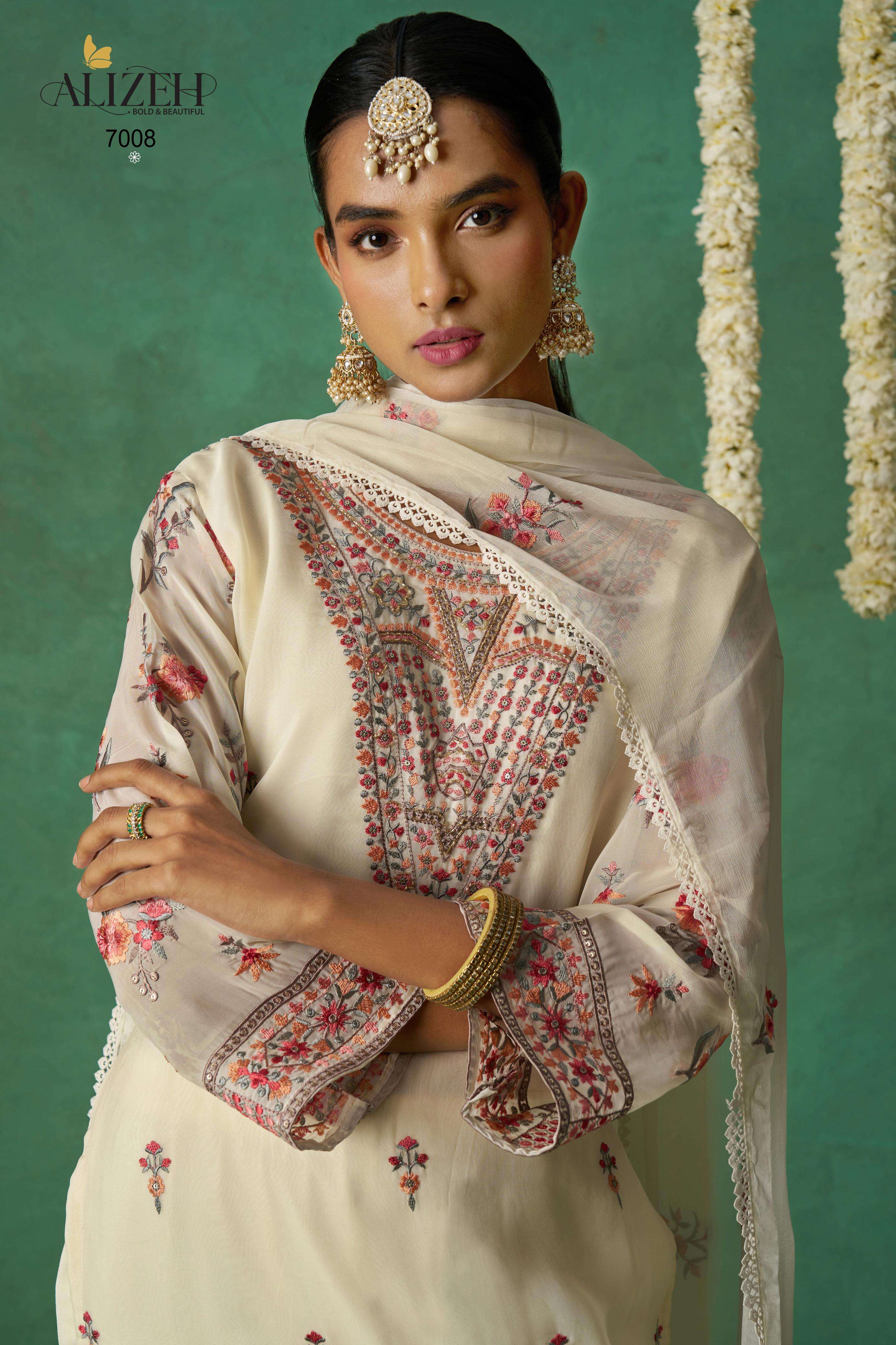 ROSE by ALIZEH OFFICIAL Pure Organza Suit collection manufacturer surat 