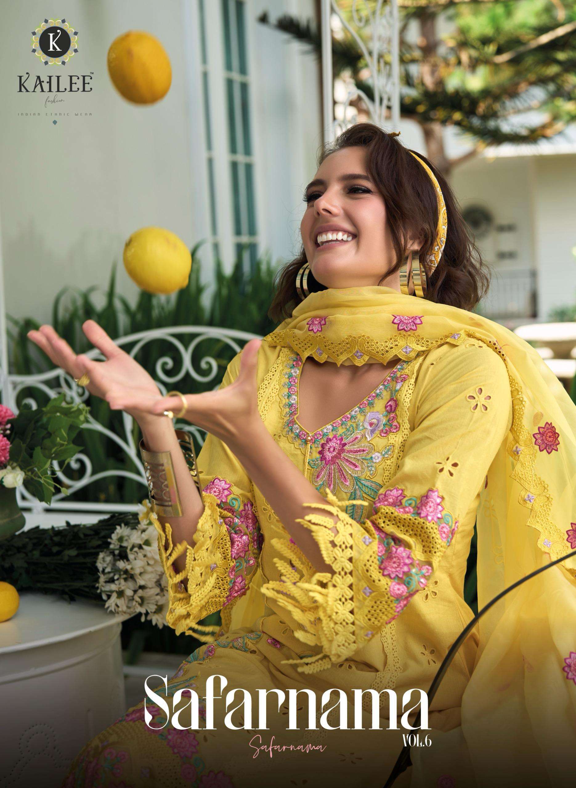 SAFARANAMA VOL 6 by KAILEE FASHION PURE COTTON kurti collection manufacturer surat 