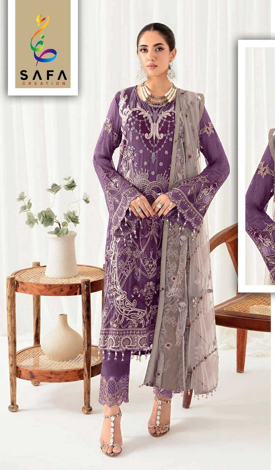 SFPK 1035 by safa creation GEORGETTE suit collection manufacturer surat