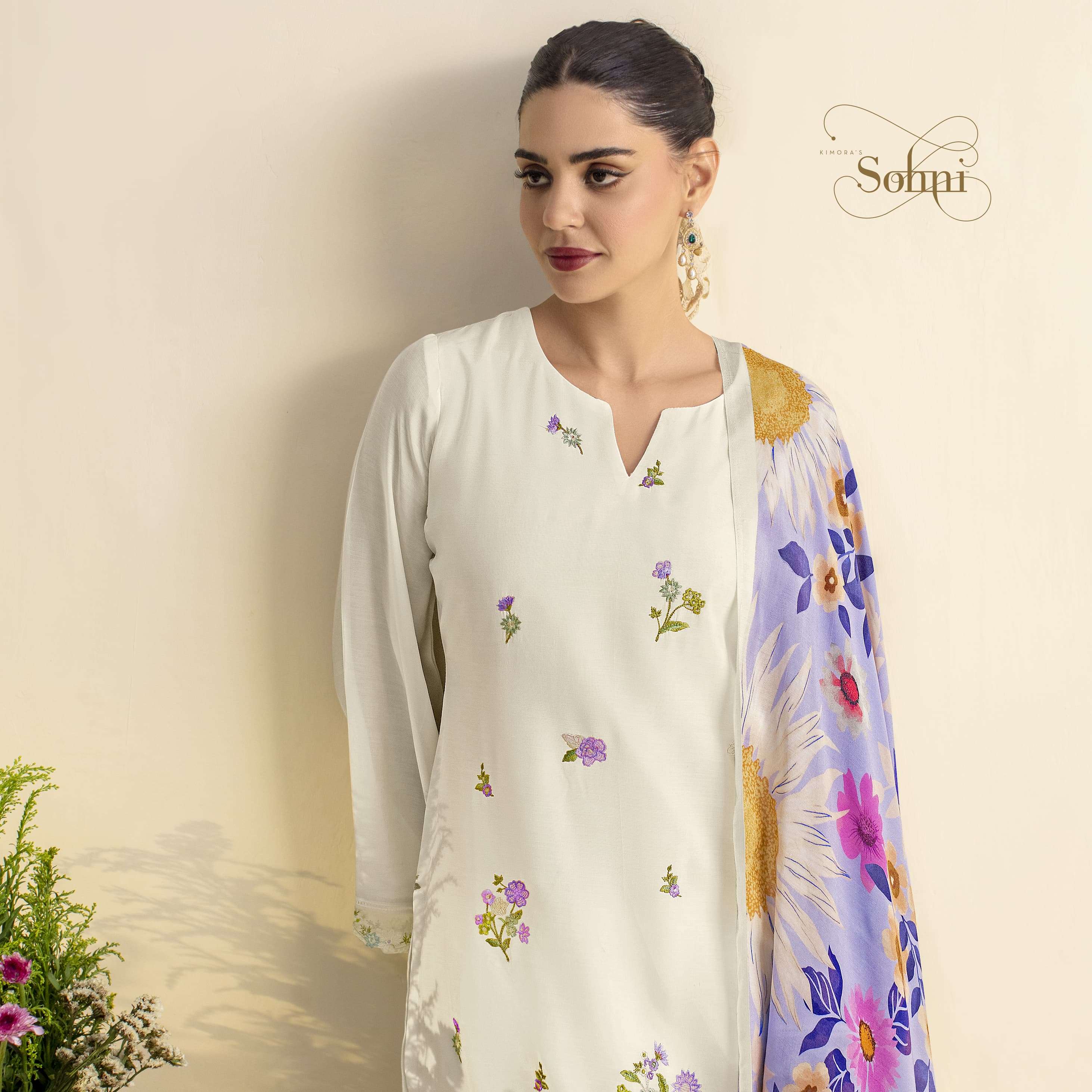 Surajmukhi by KIMORA Pure lawn suit collection manufacturer surat 