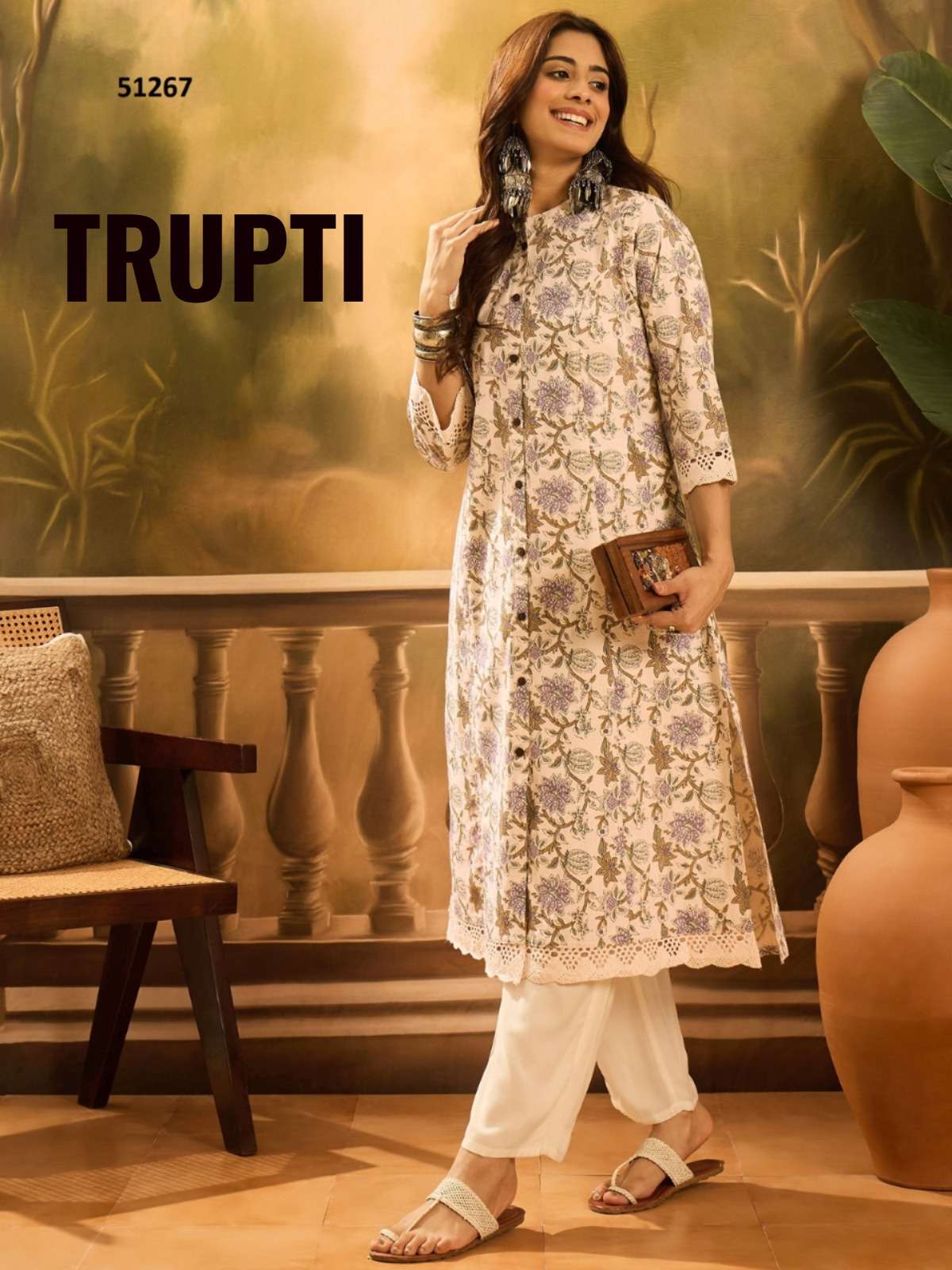 Trupti pure cotton kurti collection manufacturer surat 