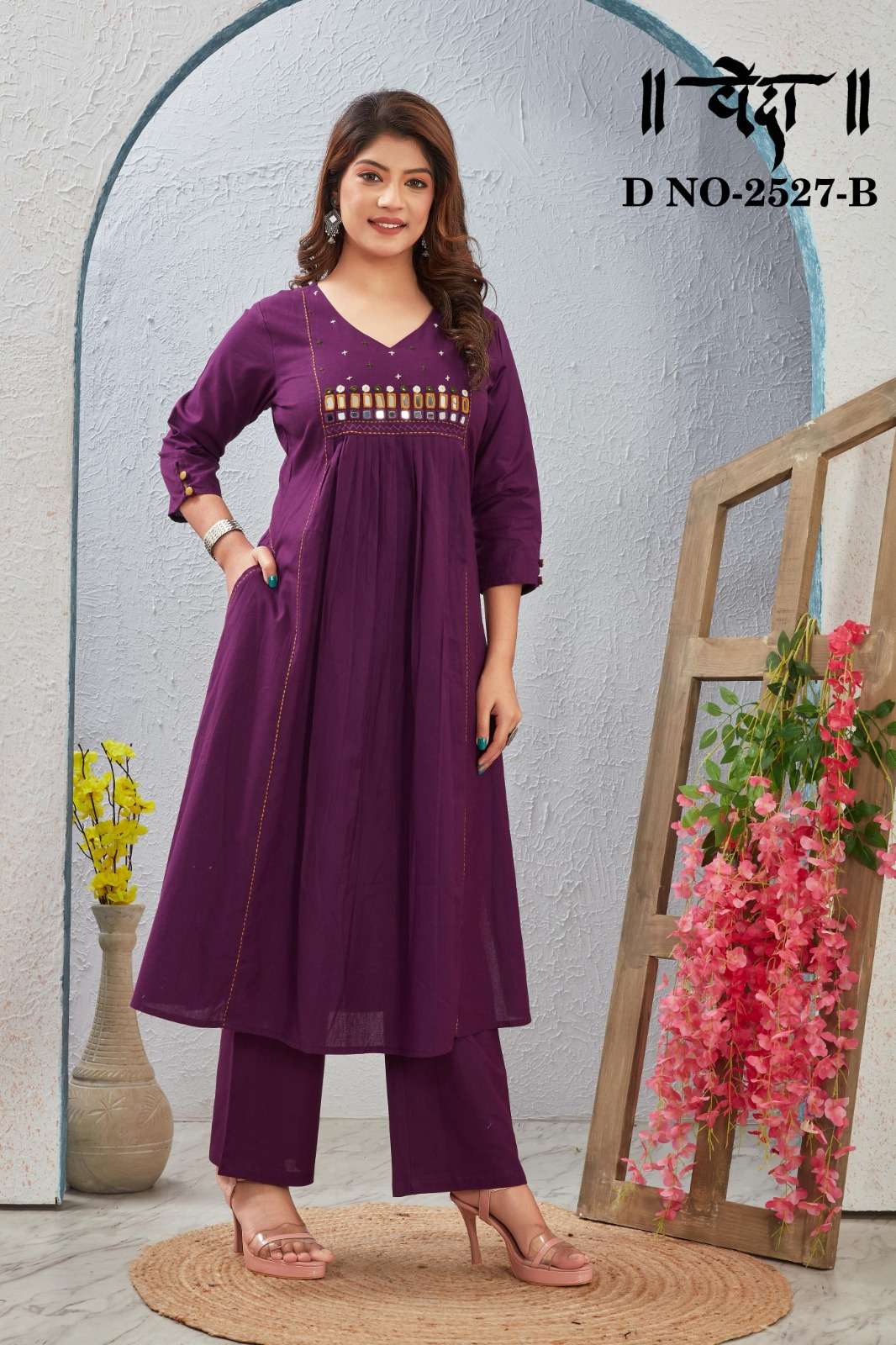 Veda COTTON  FLEX Kurti collection manufacturer surat 