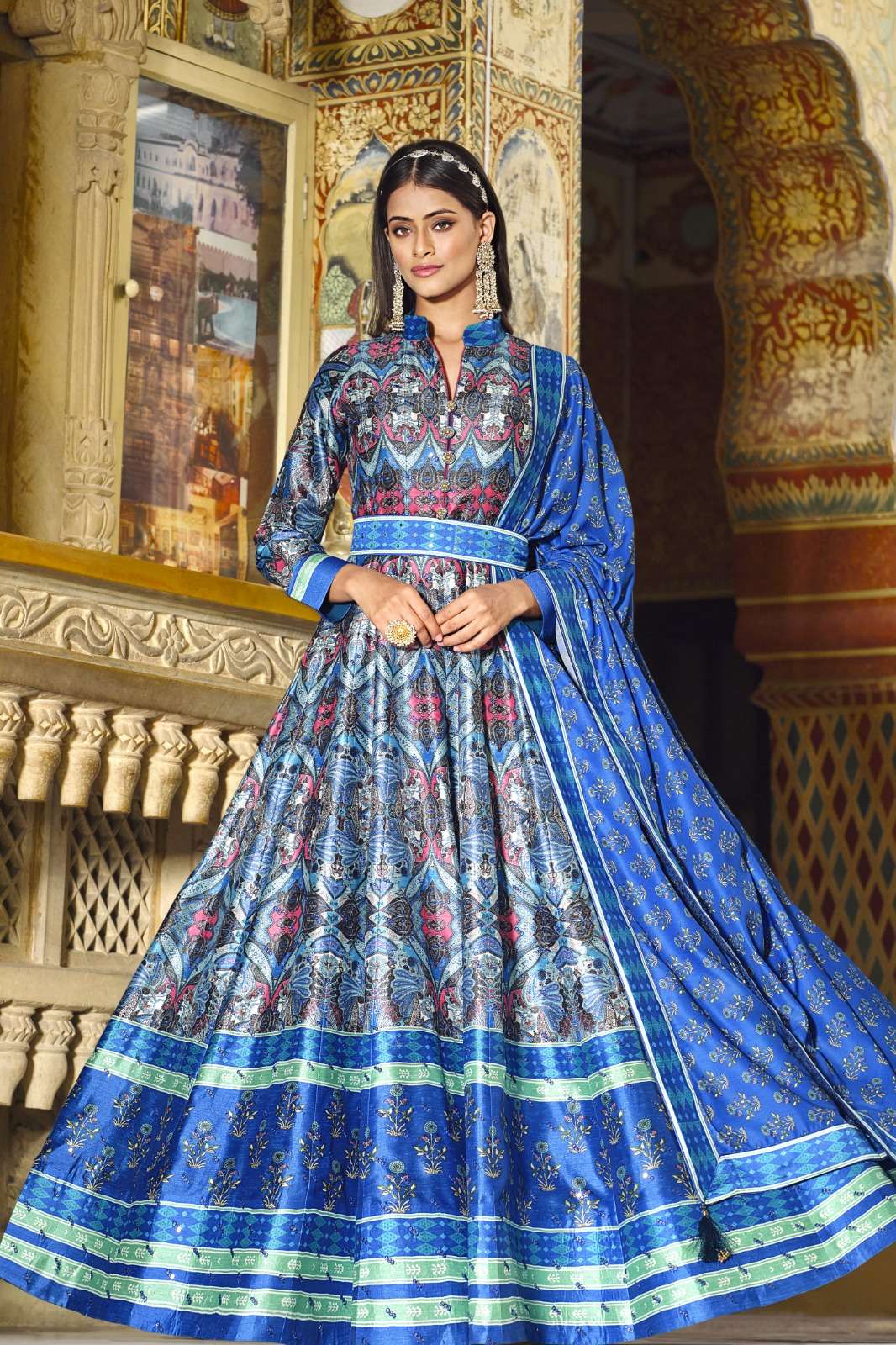 Virasat Vol by MERIGOLD Designer Gown collection manufacturer surat 