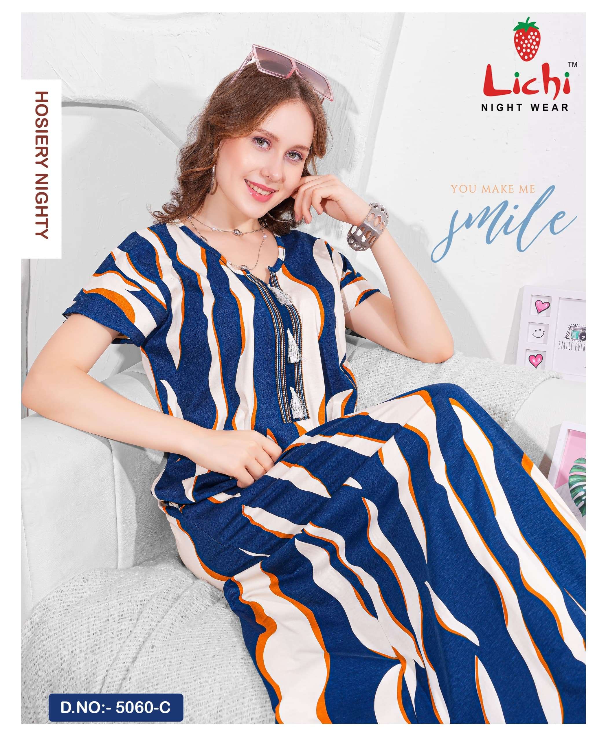 5060 Series LICHI Premium Nighty Collection manufacturer surat 