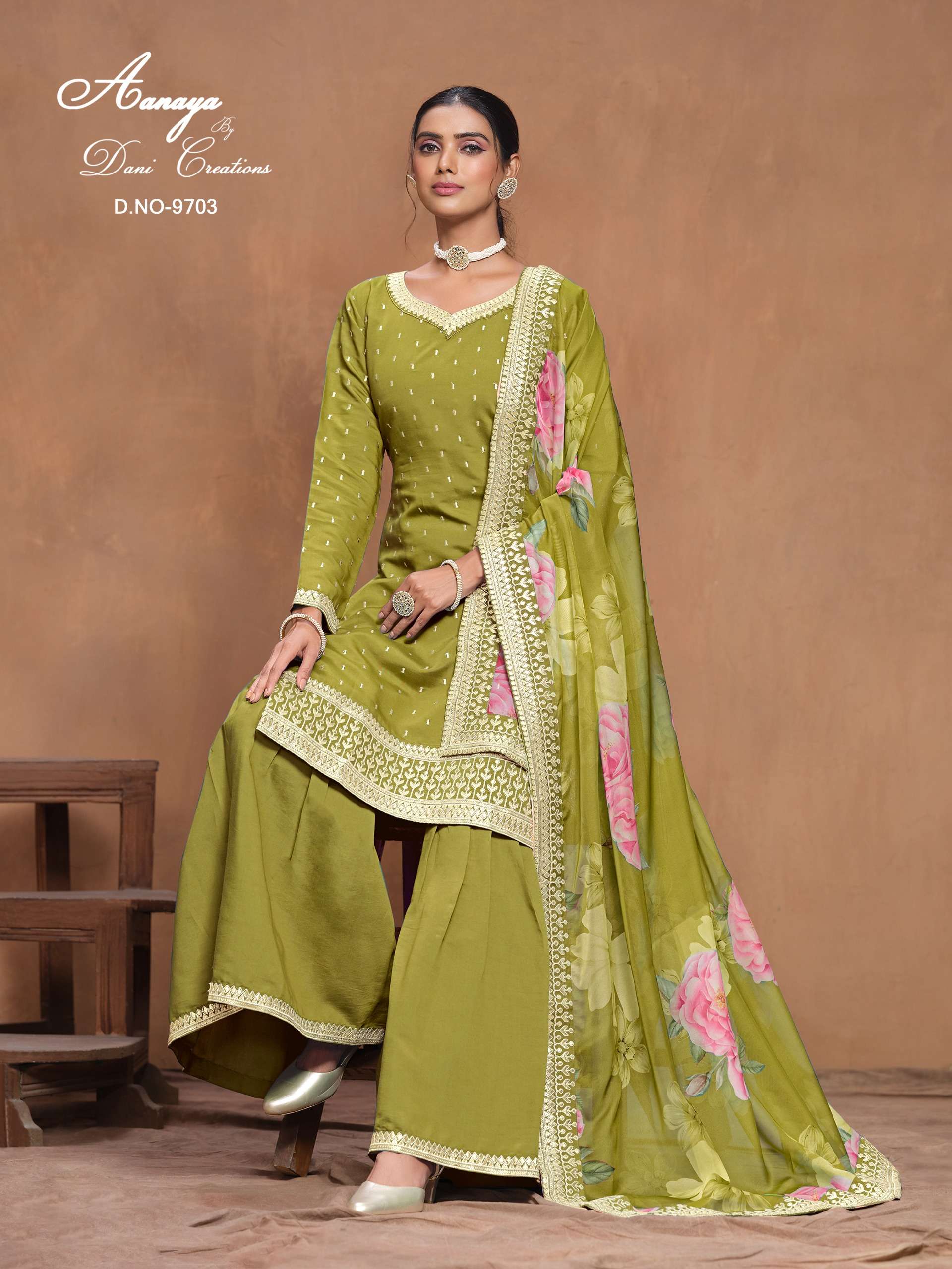 Aanaya Vol 197 by Dani creation ROMAN SILK suit collection manufacturer surat 