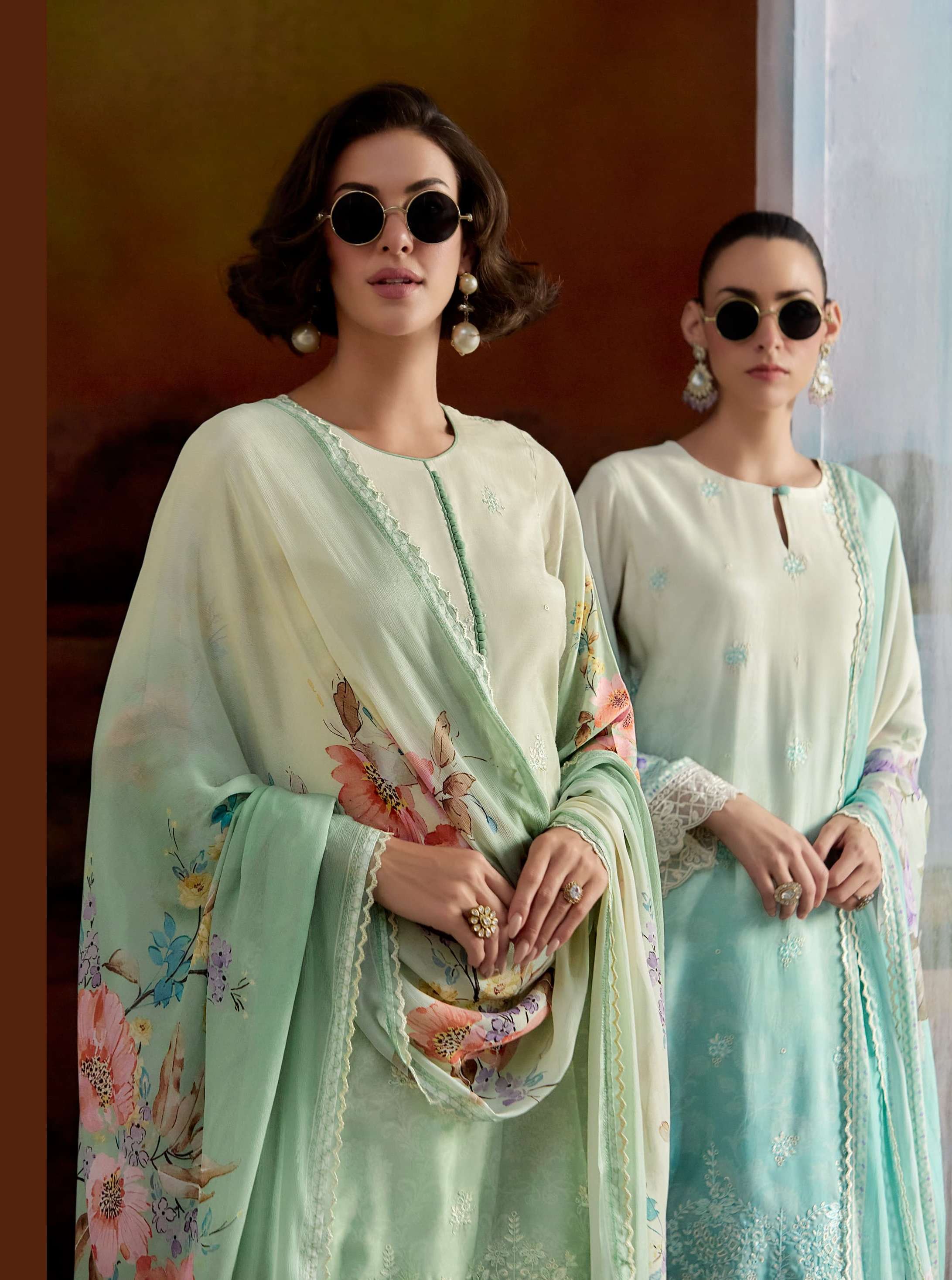 AASHIKI by HEER suit collection manufacturer surat 