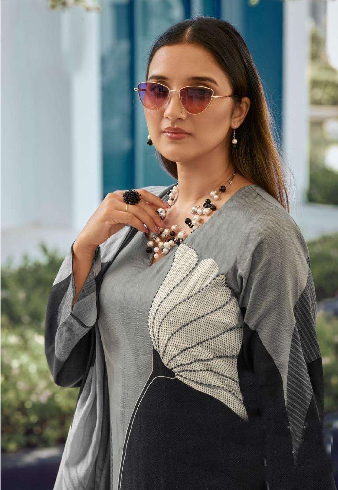 AL 117 Poly Rayon kurti collection manufacturer surat 