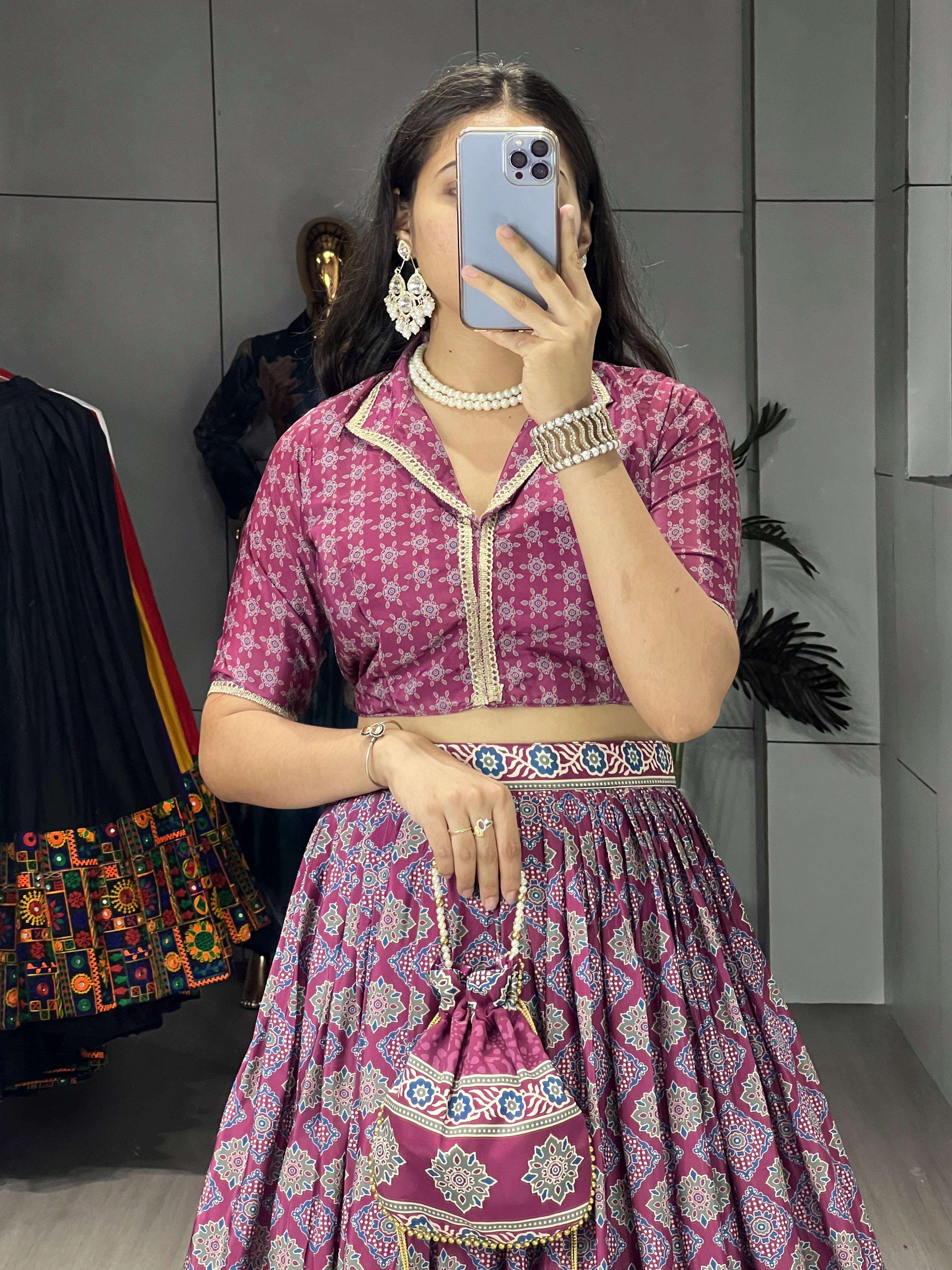 Azarkh Prints Ethnic Silk Lehenga Choli collection manufacturer surat 