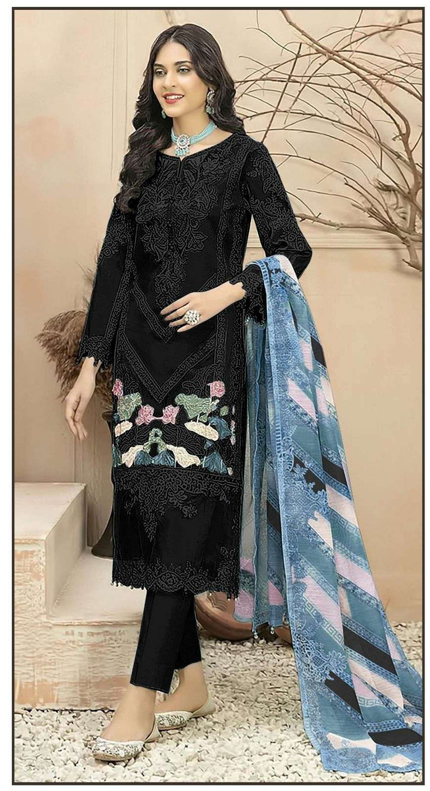 B 80 A TO D by BILQIS  LAWN COTTON cotton suit collection manufacturer surat 
