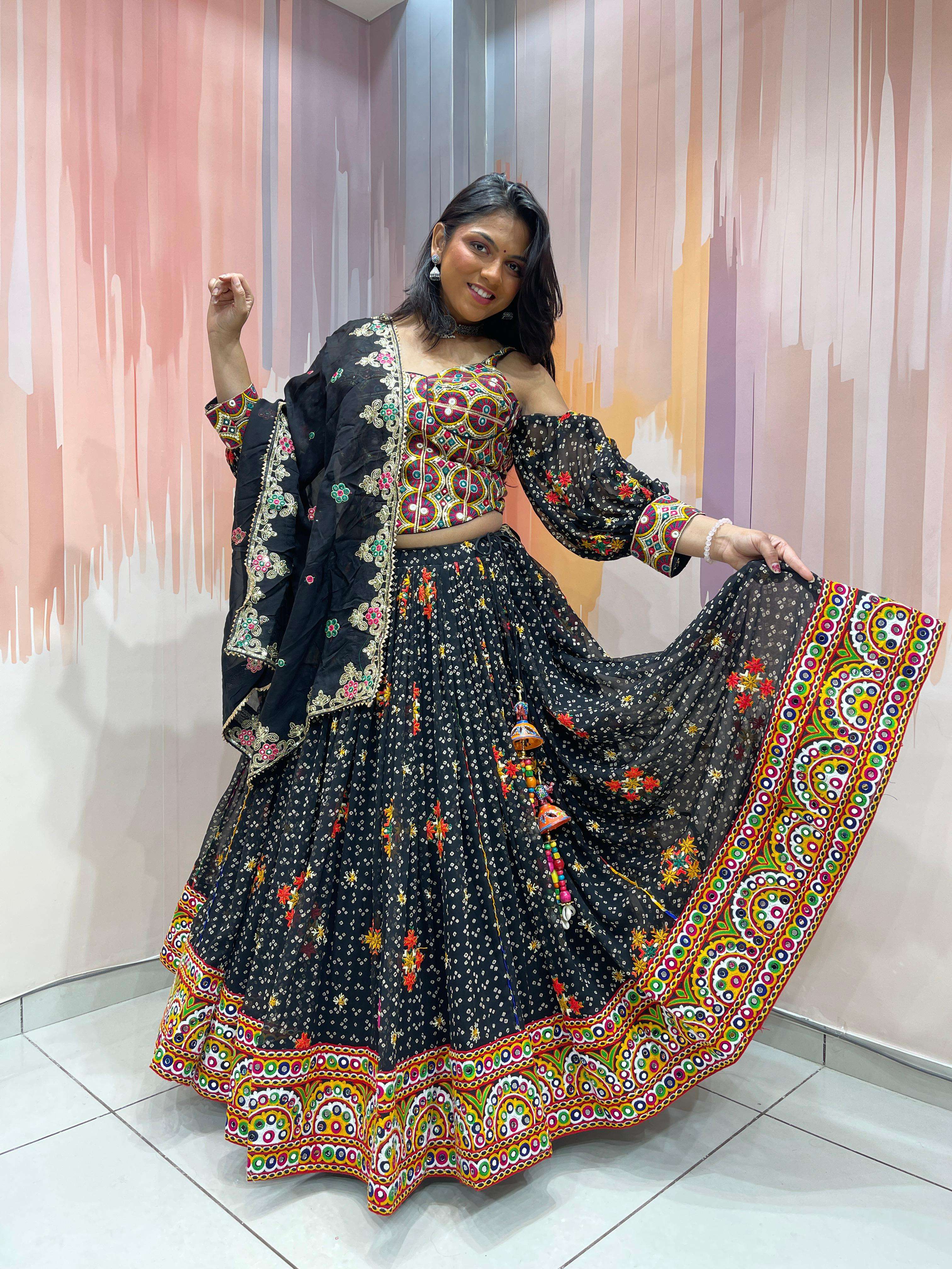 Celebrity Style Outfit Navratri Collection Lehenga choli collection manufacturer surat 