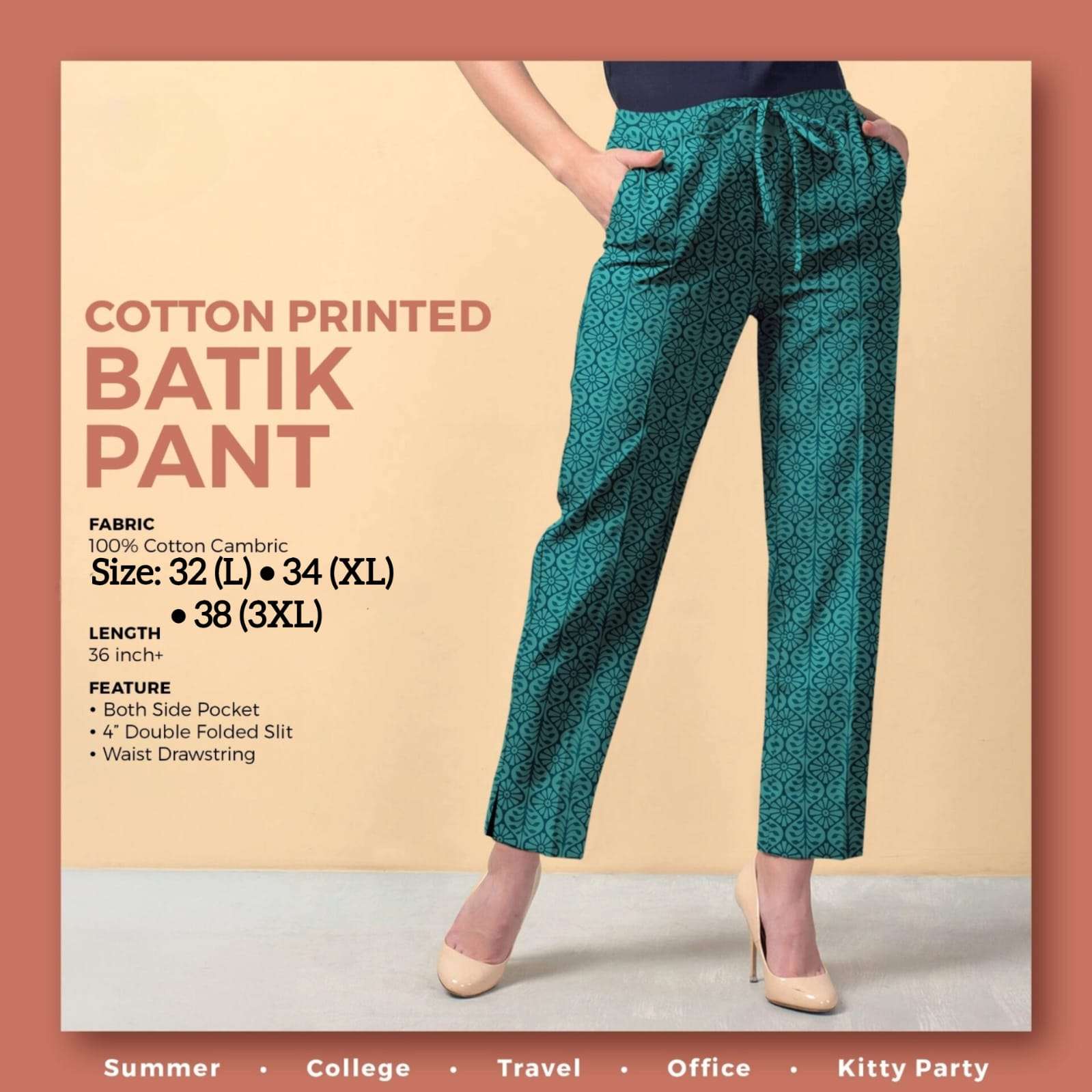 COTTON BATIK PANT Collection manufacturer surat 