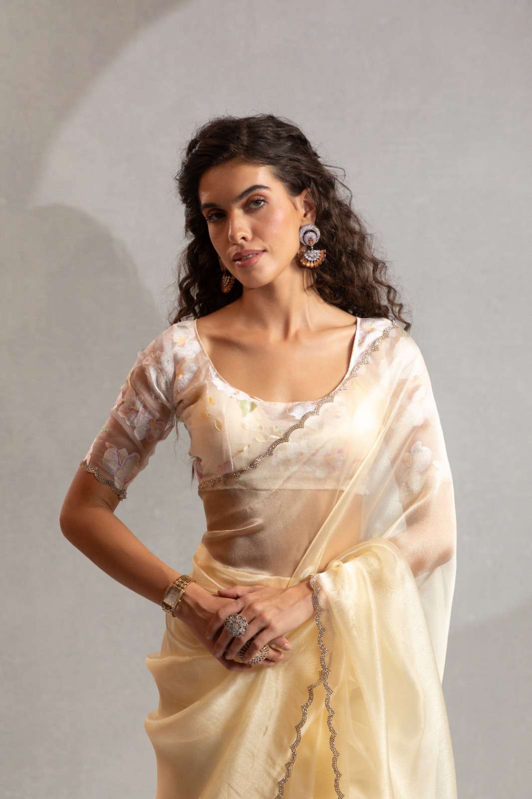 D NO 110A TO 110F by AKSHAYA pure organza saree collection manufacturer surat 