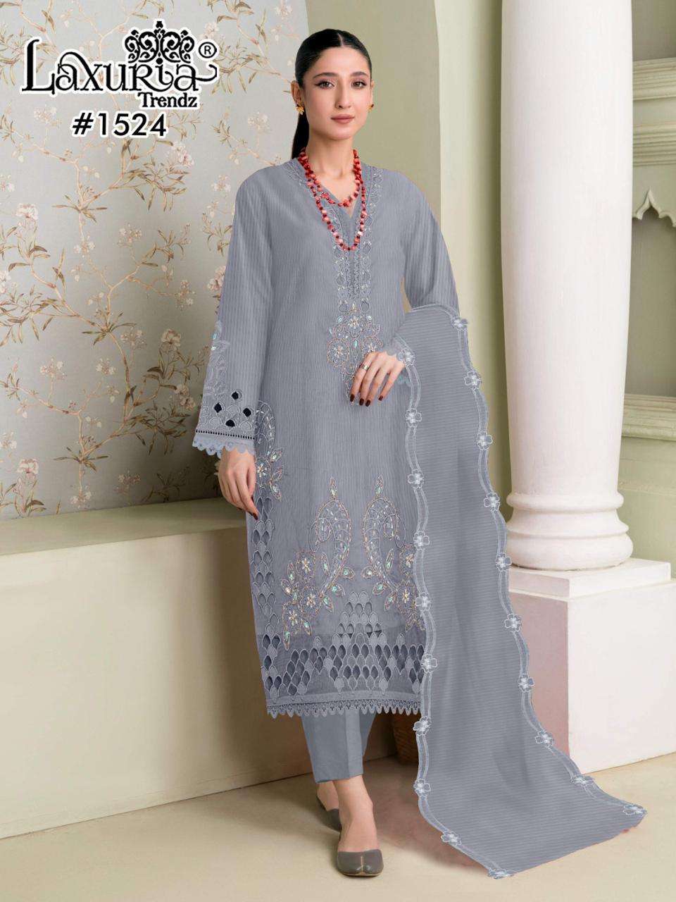 D No 1524 by laxuria trendz kurti collection manufacturer surat 