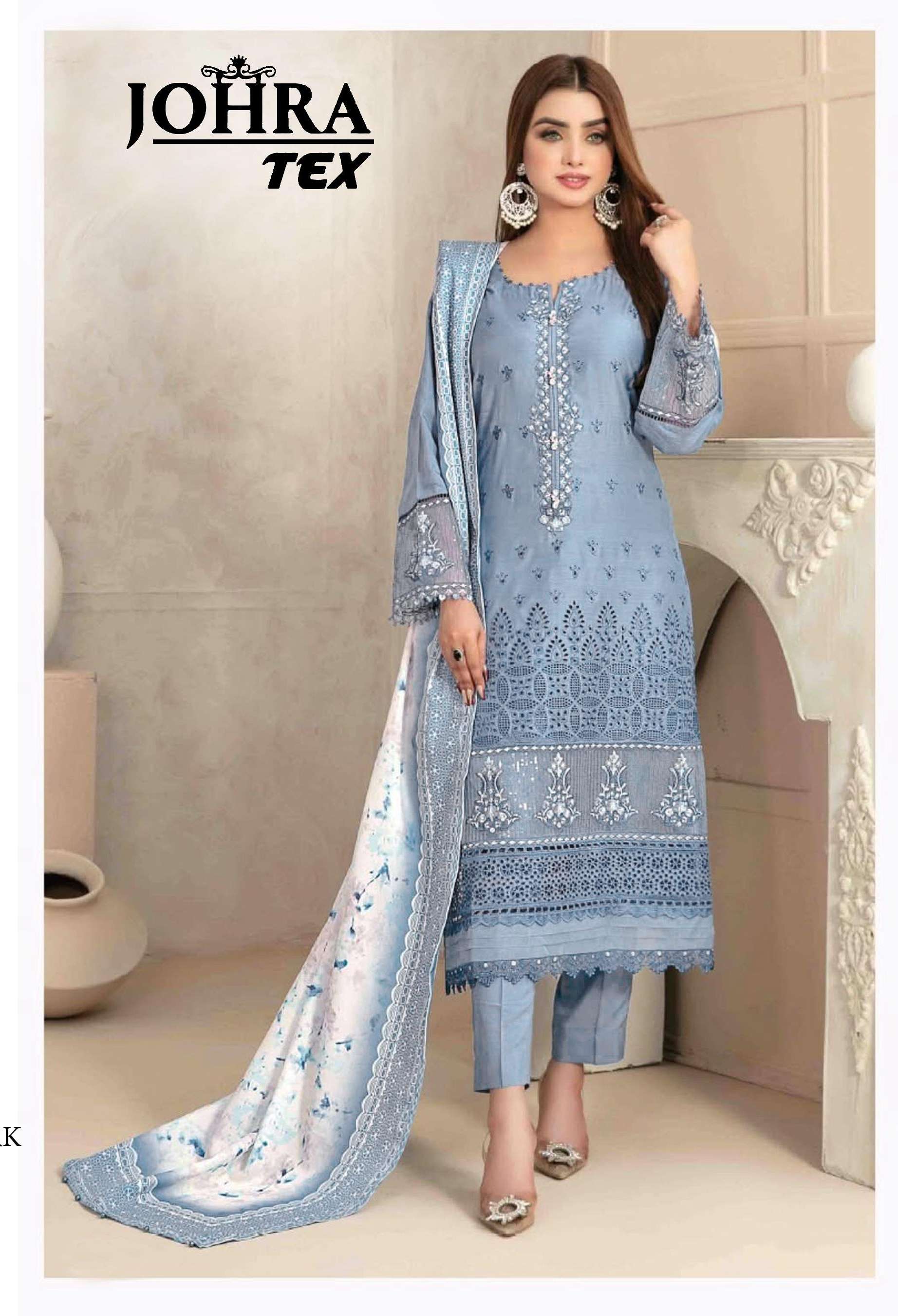D NO JT 160 by JOHRA TEX CAMBRIC cotton suit collection manufacturer surat 