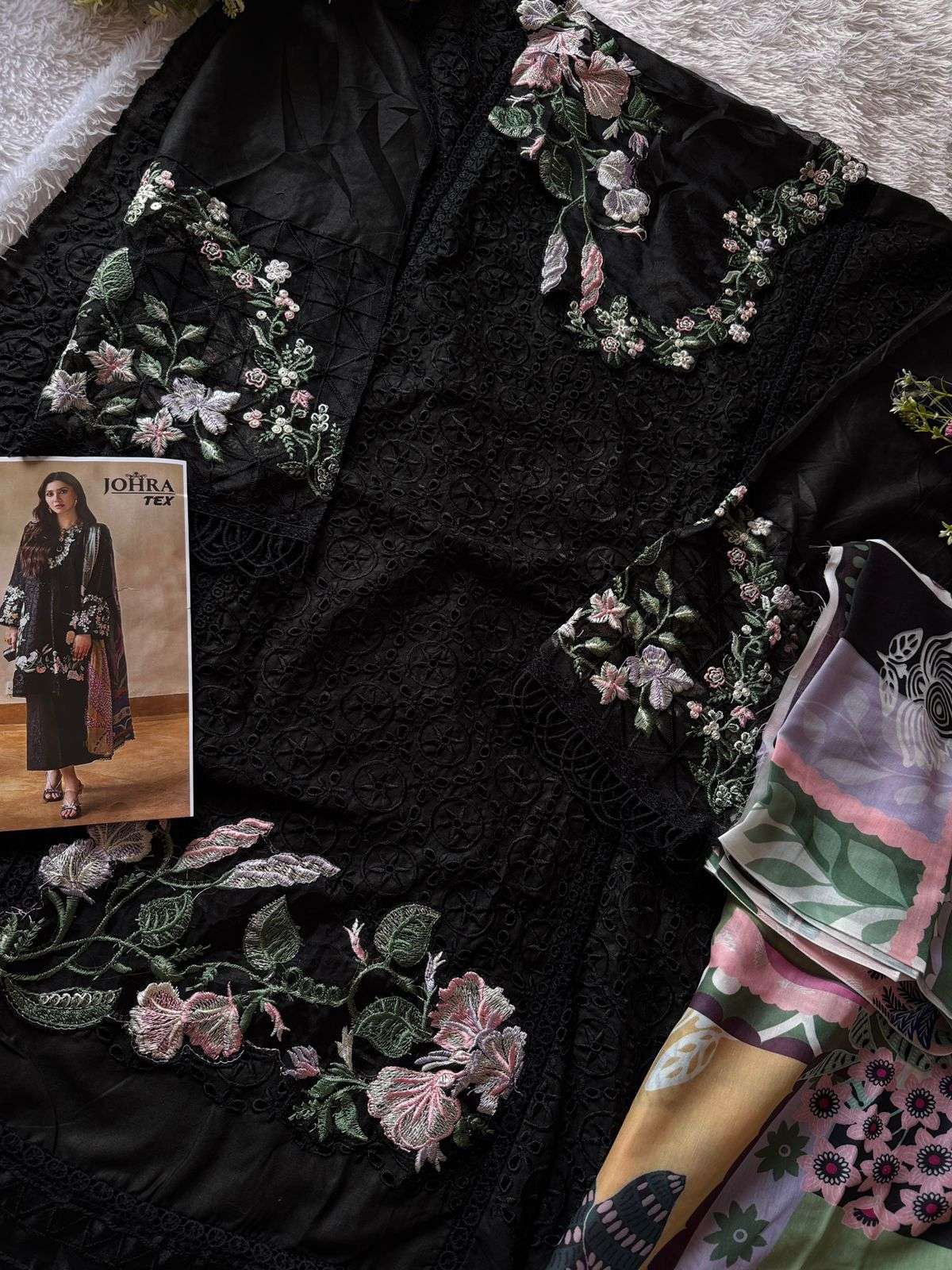 D NO JT 176 by JOHRA TEX CAMBRIC cotton suit collection manufacturer surat 