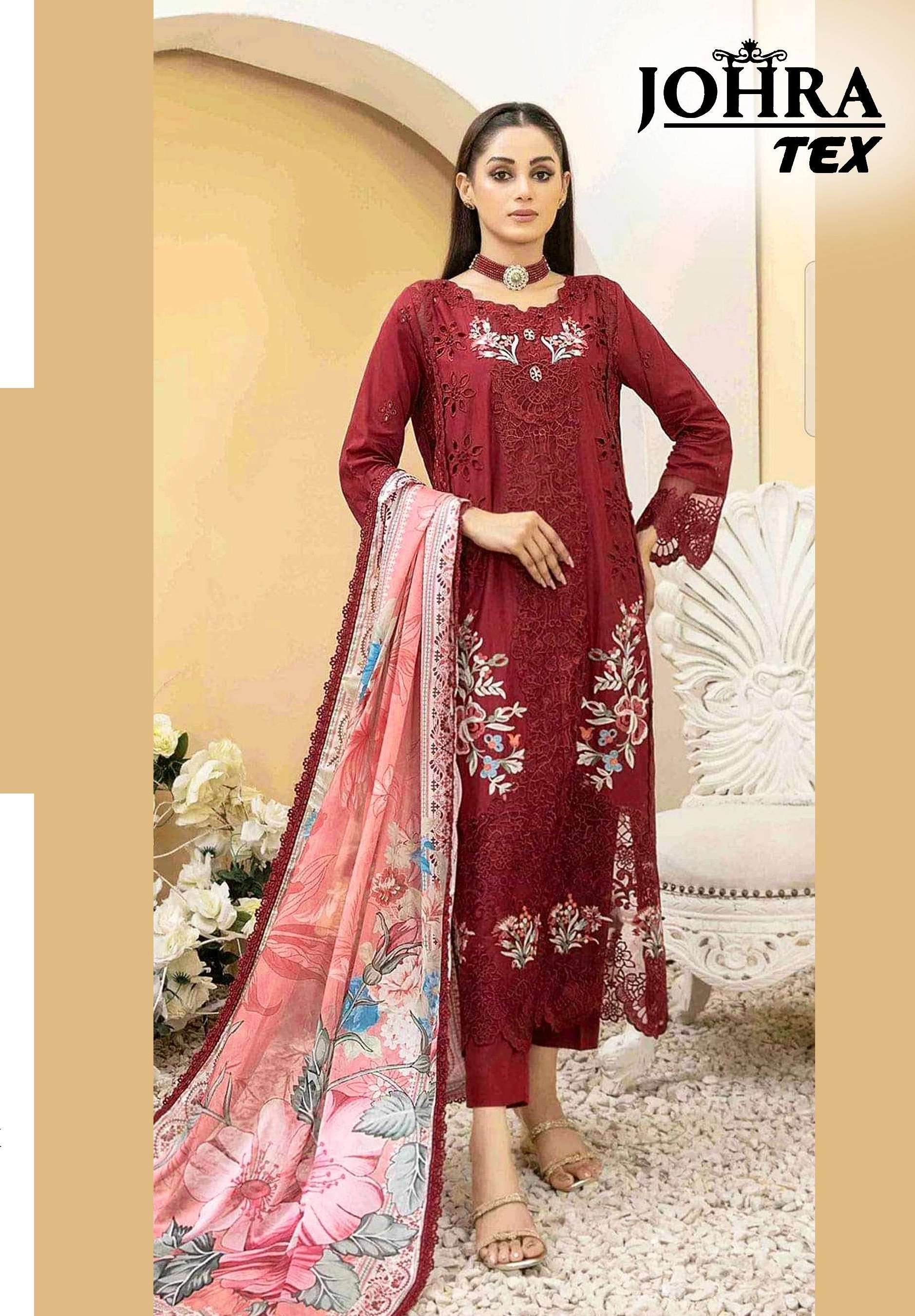 D NO JT 177 by JOHRA TEX CAMBRIC cotton suit collection manufacturer surat 