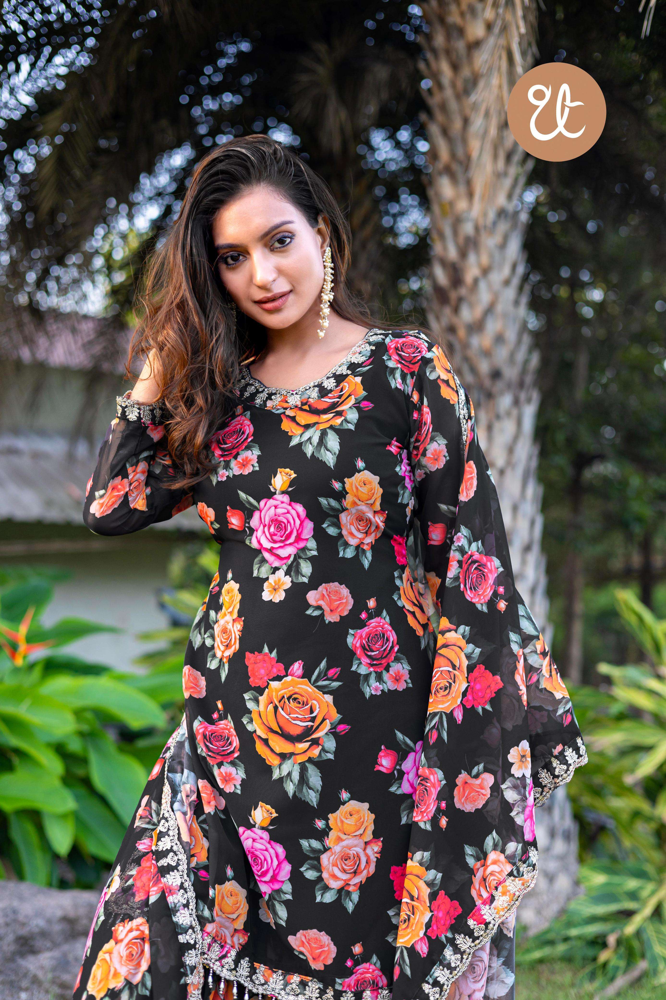 DESIGN NO 00 by THREADTHRILL Heavy georgette kurti collection manufacturer surat 