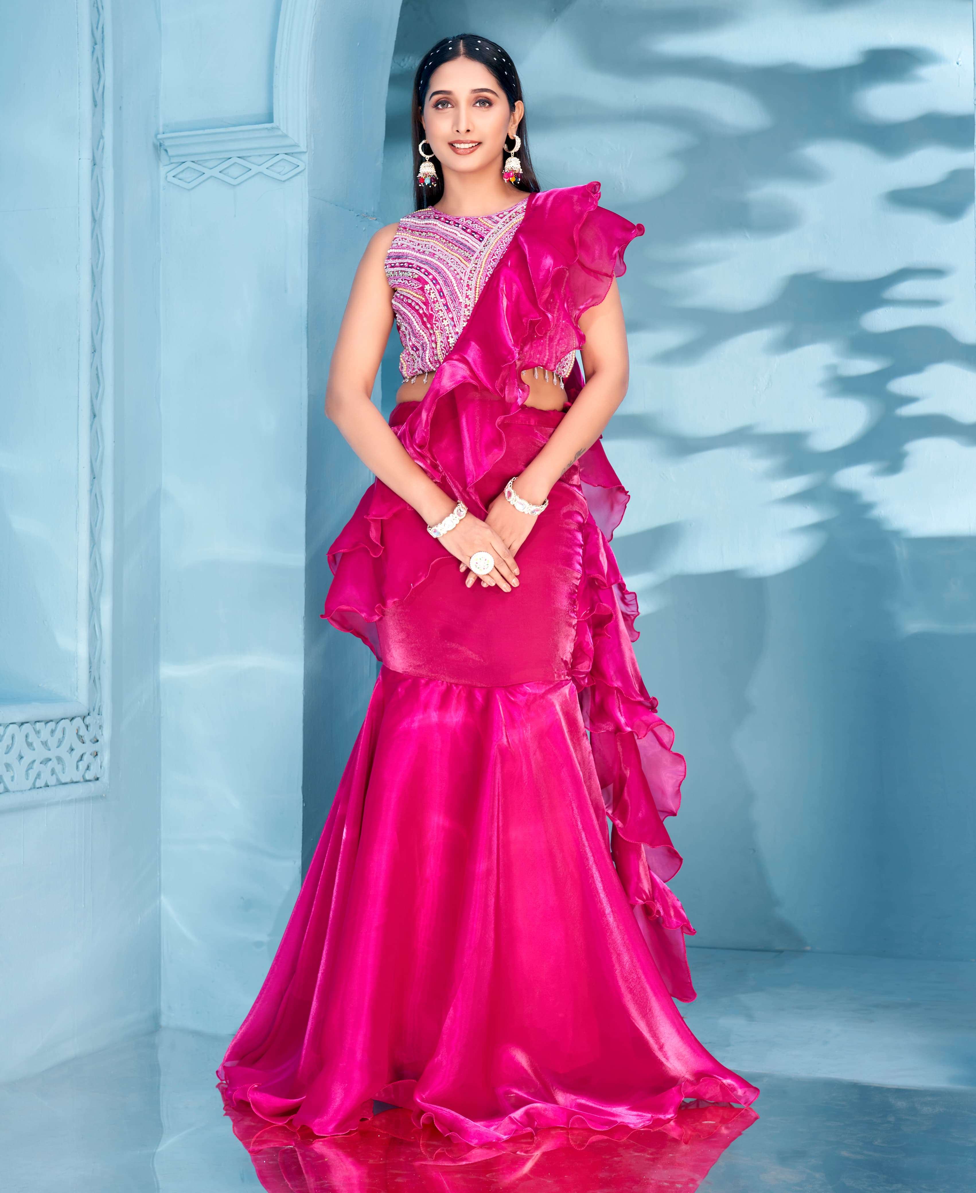 DESIGN NO C417 fancy saree collection manufacturer surat 