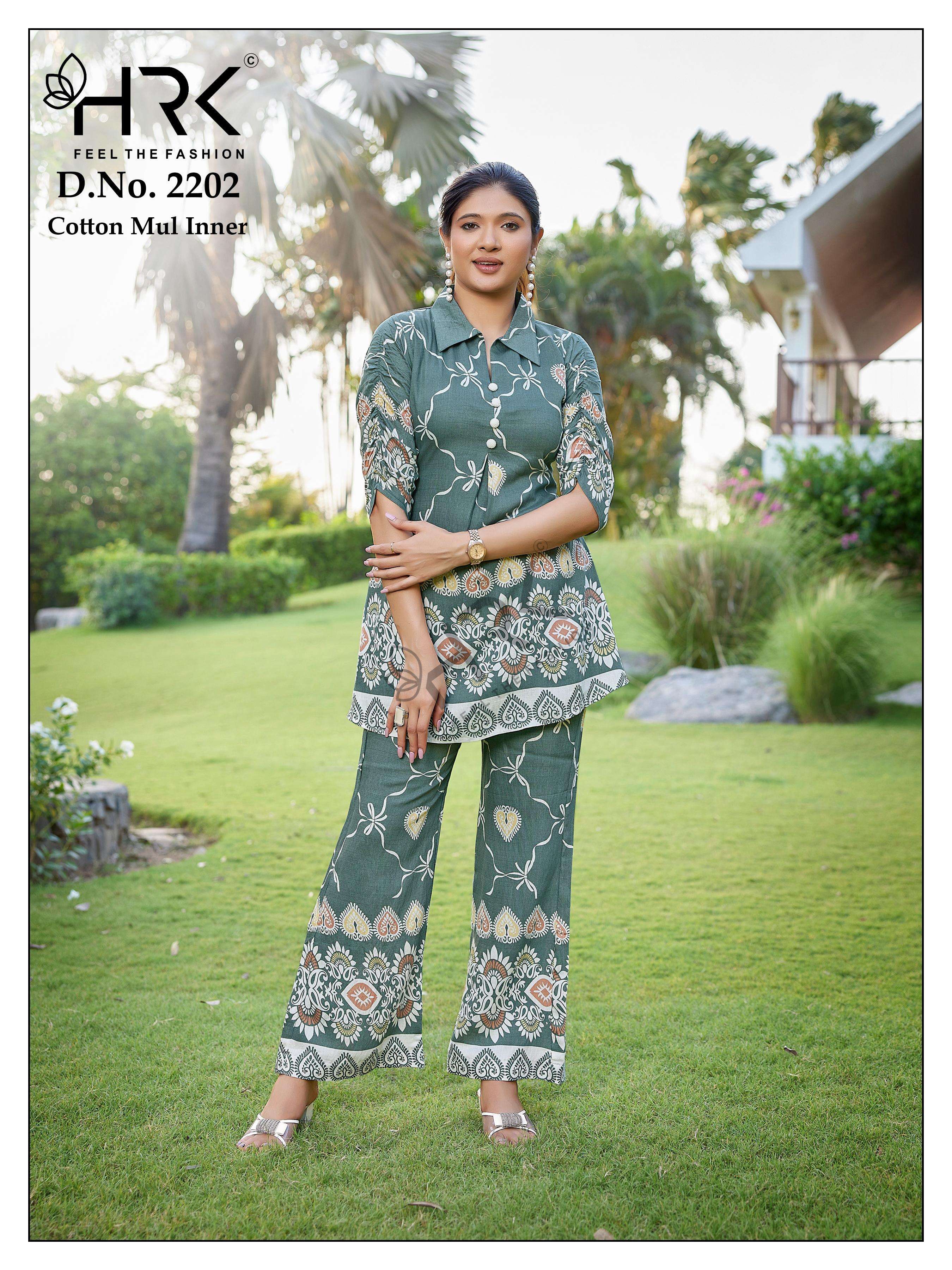 Dno 2202 by HRK Pure Viscos Print Codset collection manufacturer surat 