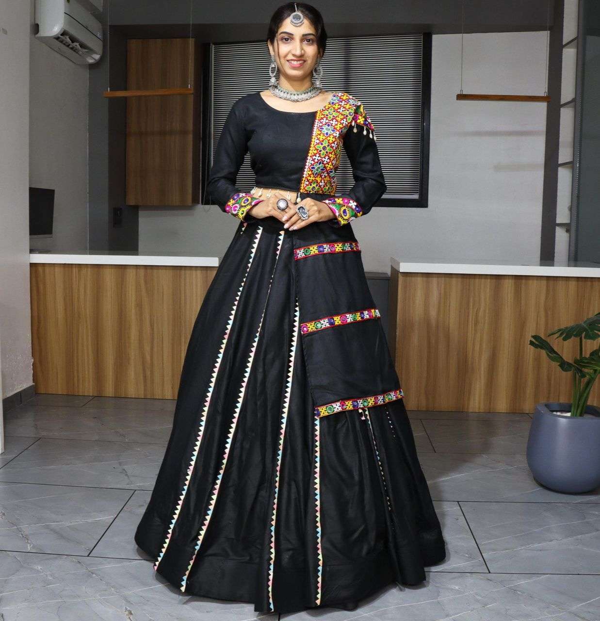 Ethnic Women Cotton Lehenga Navratri Collection manufacturer surat 