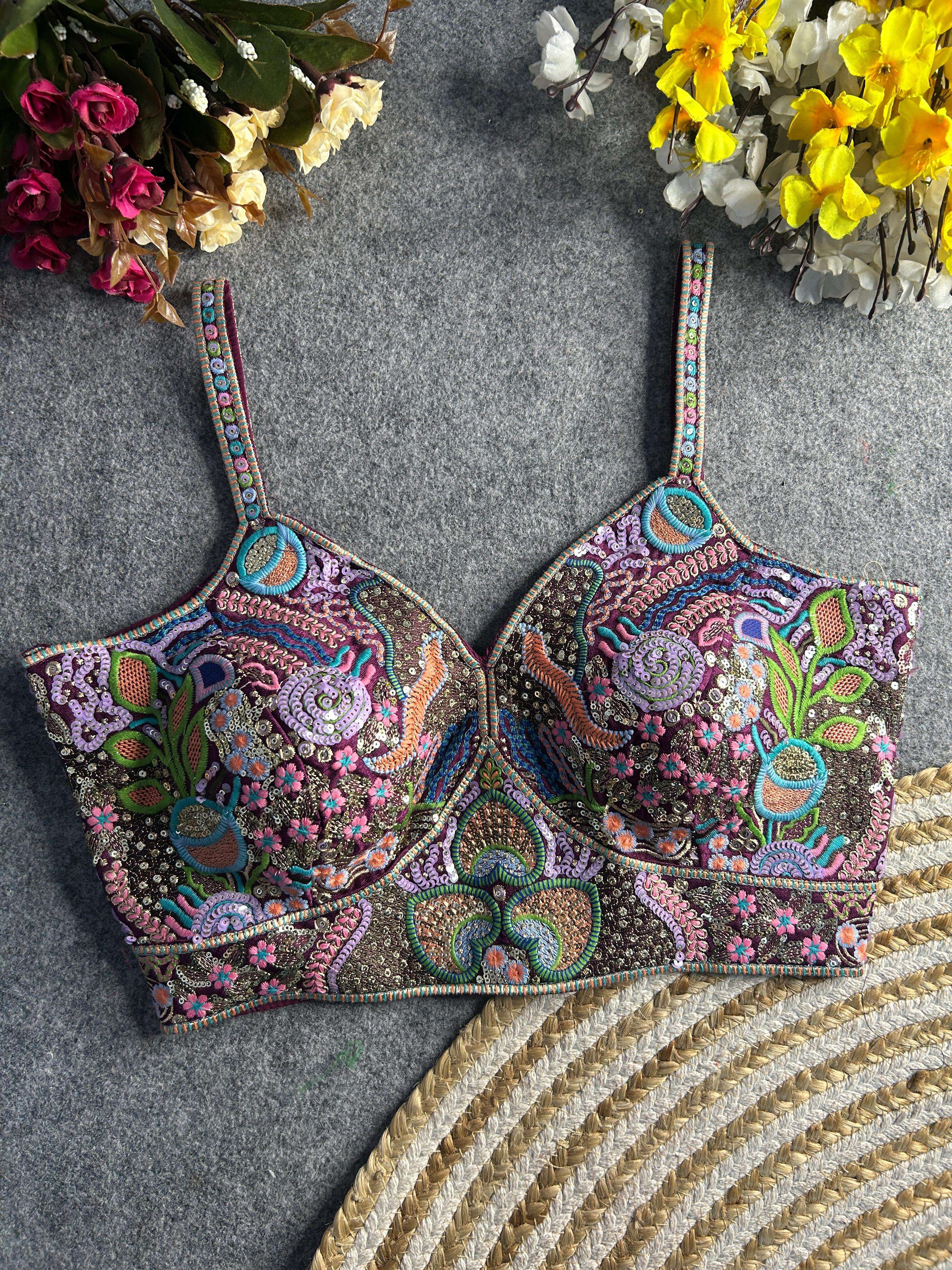 Fancy Sleeves Beautiful Blouse collection manufacturer surat 