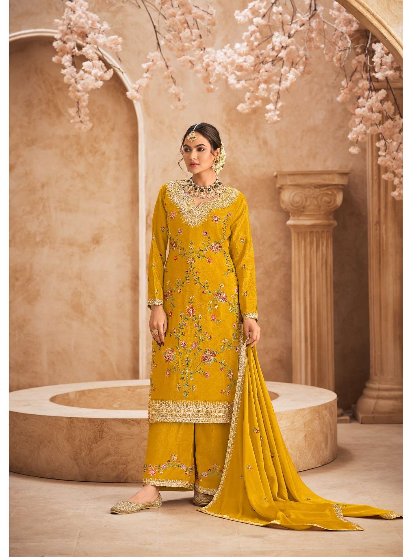 JHALAK by RADHA TRENDZ CHINON suit collection manufacturer surat 