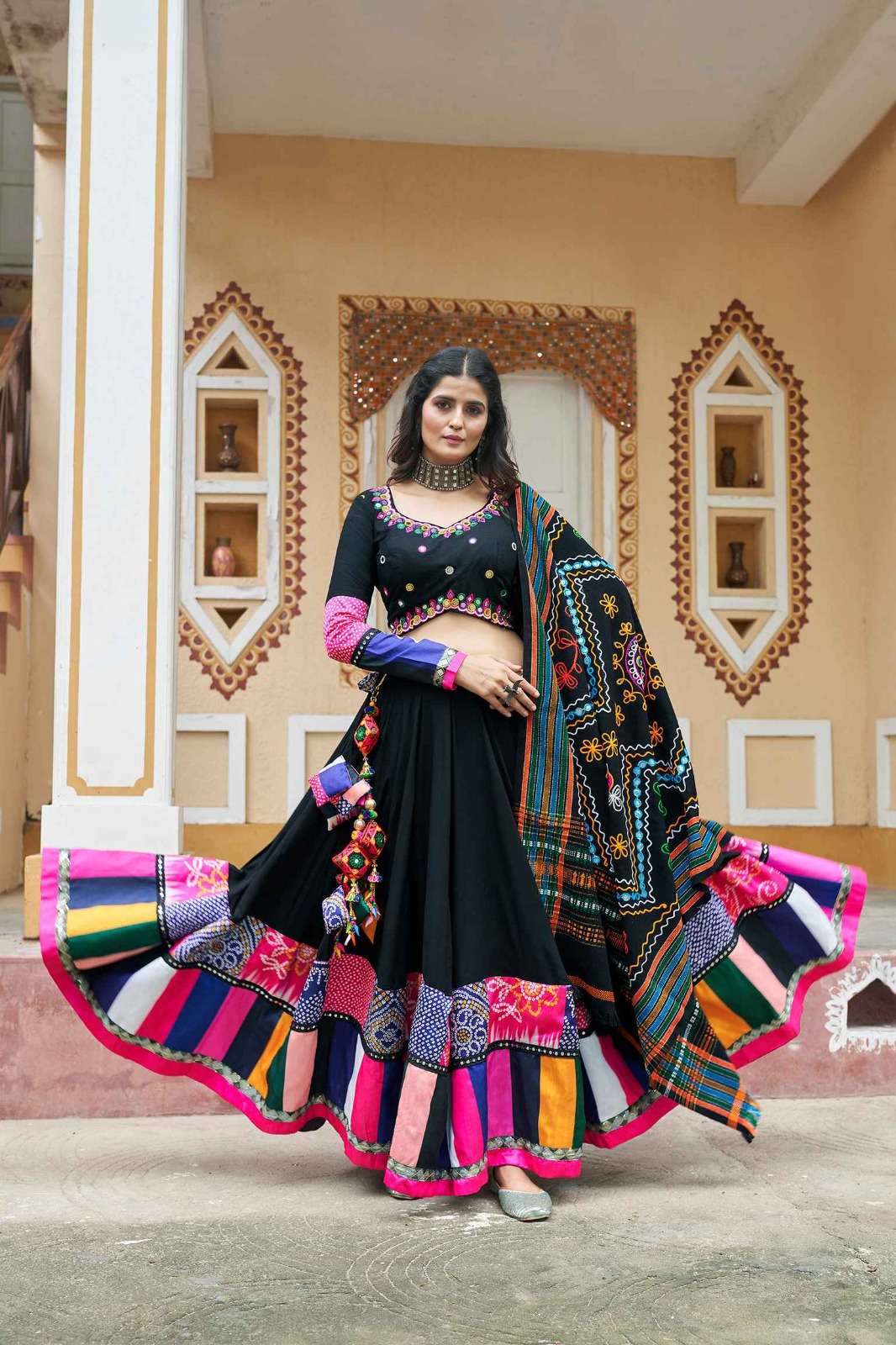 KHUSHBOO CODE  2421 Black lehenga collection manufacturer surat 