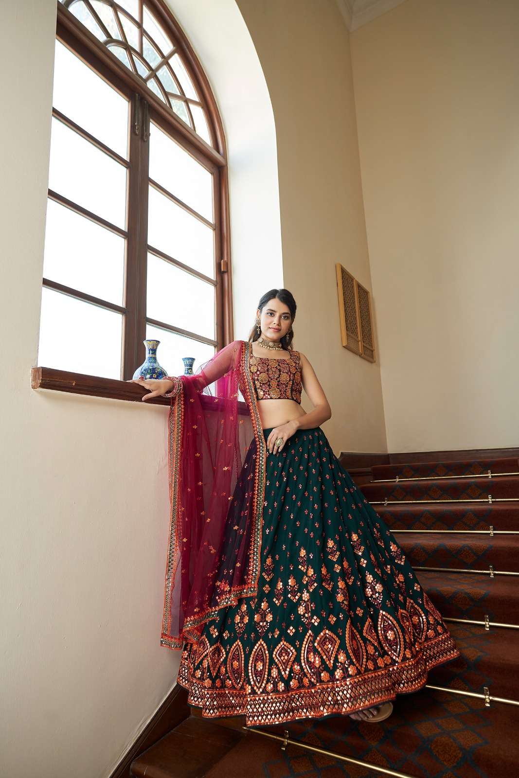 KHUSHBUU CODE 1944 Georgette lehenga choli collection manufacturer surat 