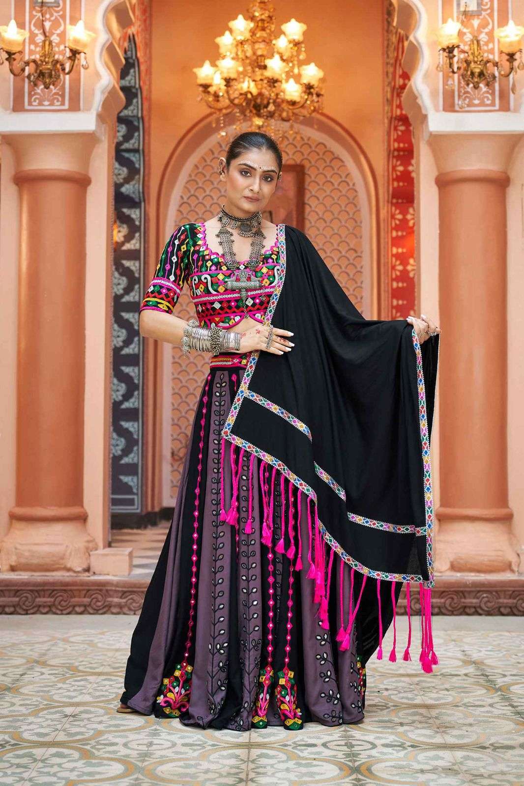 KHUSHBUU CODE  2433 Viscose Rayon lehenga choli collection manufacturer surat 