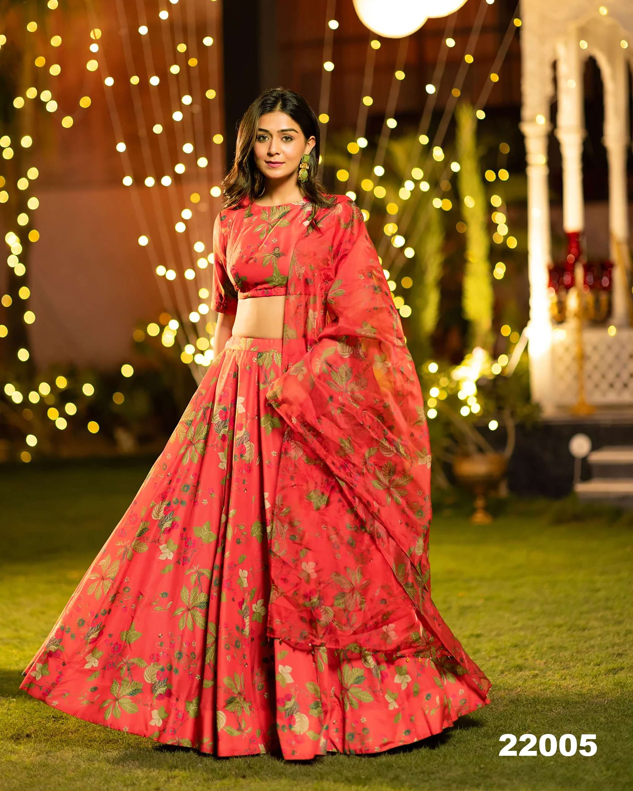 Lucaya vol 22 Design no 22001 to 22006 lehenga collection manufacturer surat 