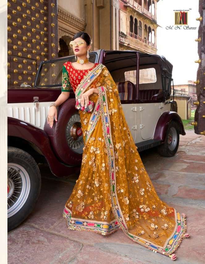M N SEQUINCE HIT SERIES saree collection manufacturer surat 