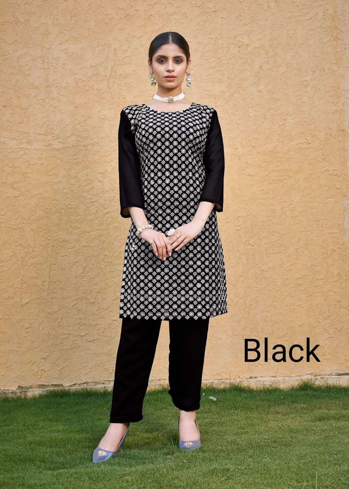 ROOHI by faux georgette kurti collection manufacturer surat 