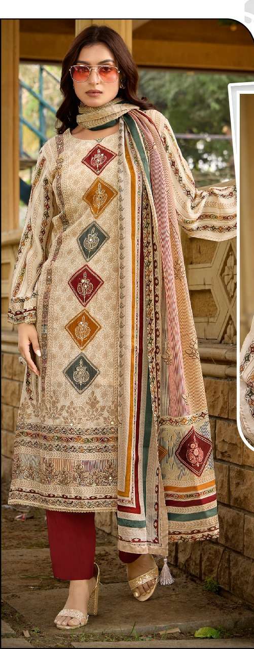 ROSEMEEN D NO 2021 By FEPIC CRAPE suit collection manufacturer surat 
