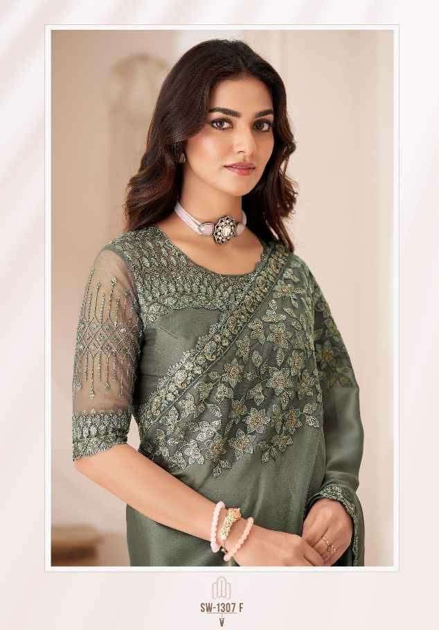 SANDALWOOD 1307 SERIES 1307A TO 1307F by TFH saree collection manufacturer surat 