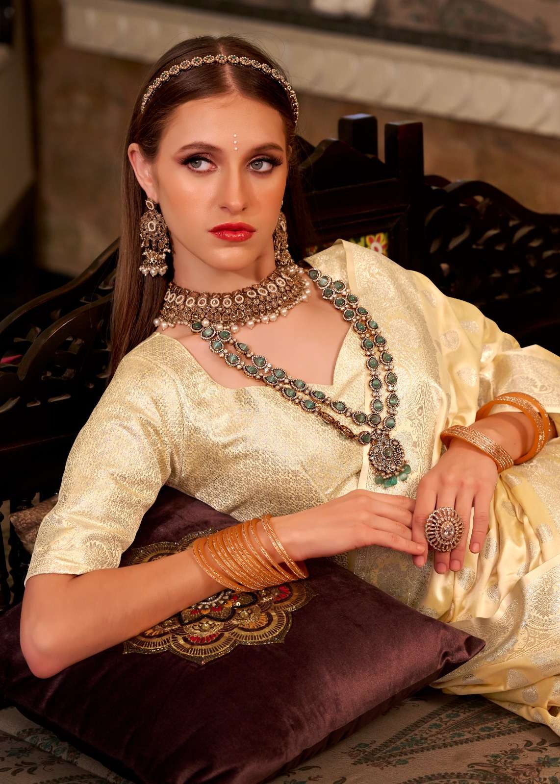 SHELLA GOLD by RajPath SATTIN SILK saree collection manufacturer surat 