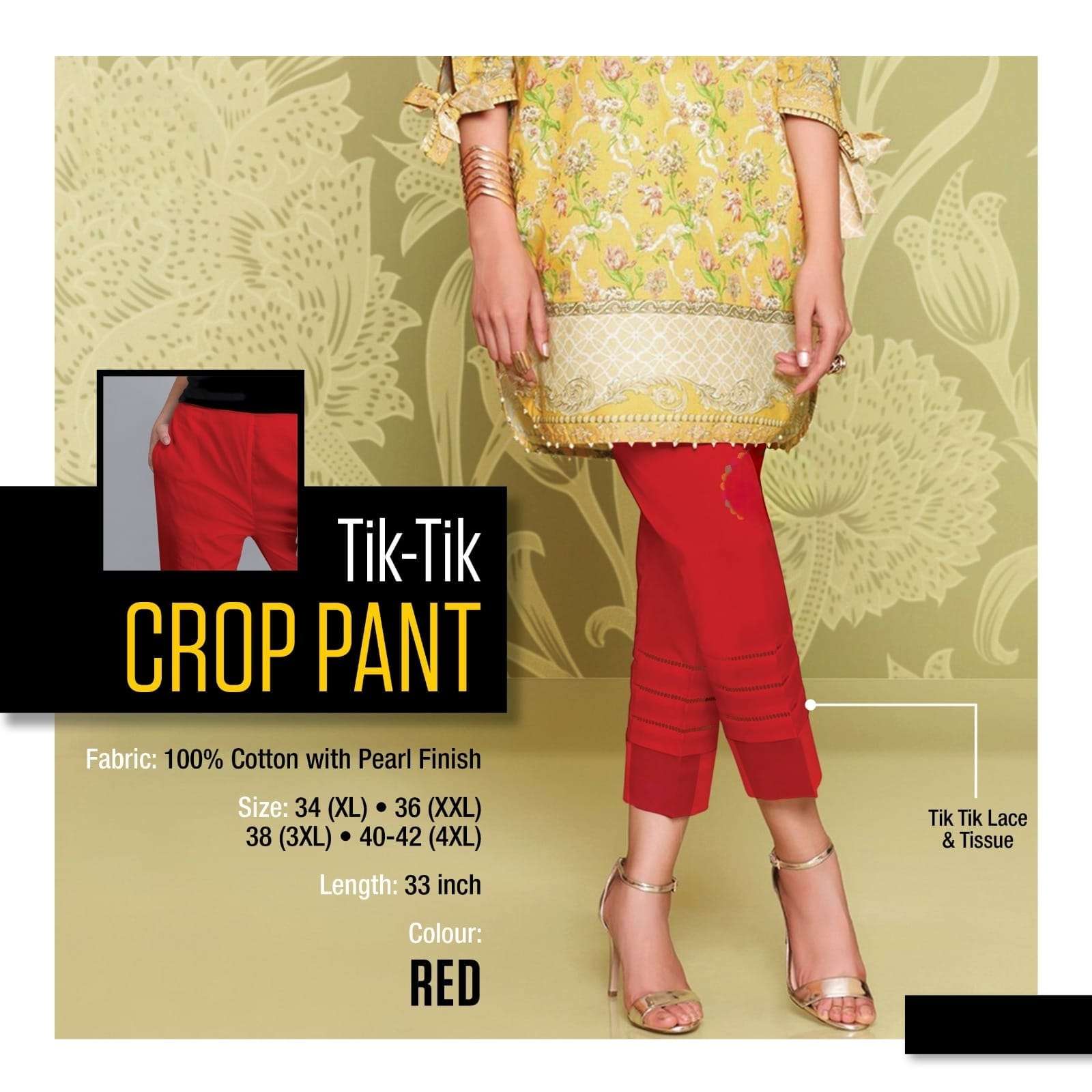 TIK TIK CROP PANT Collection manufacturer surat 