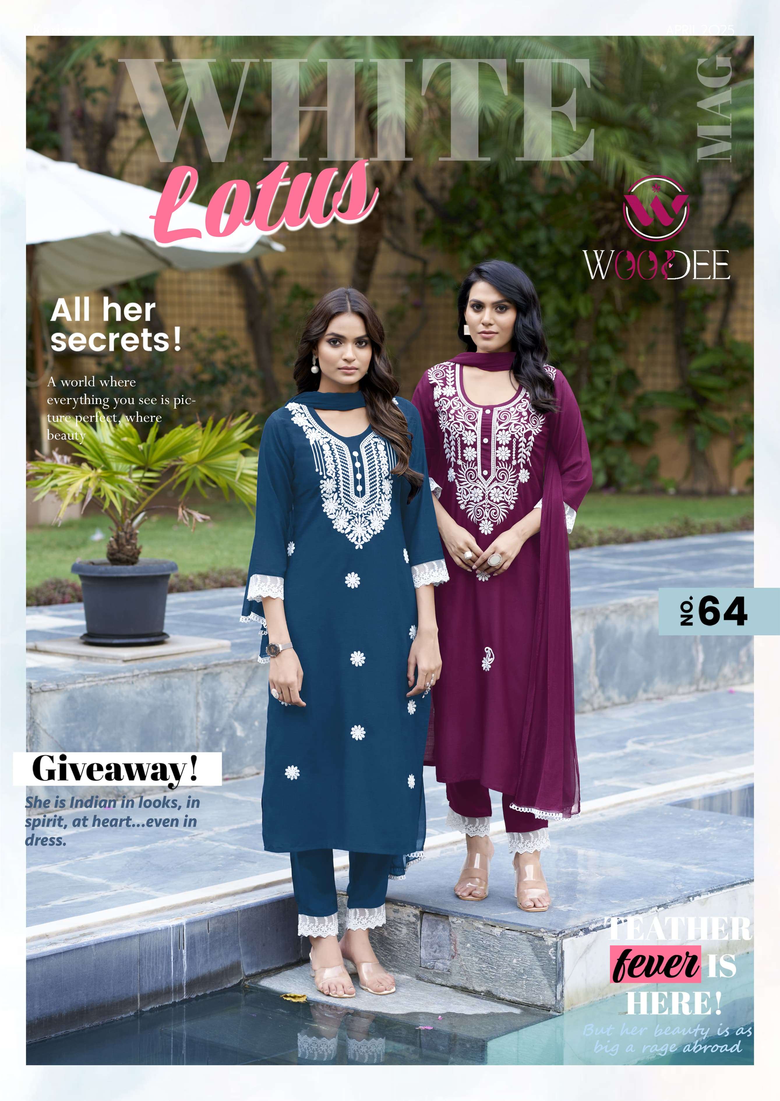 WHITE LOTUS by WOODEE Rayon slub kurti collection manufacturer surat 