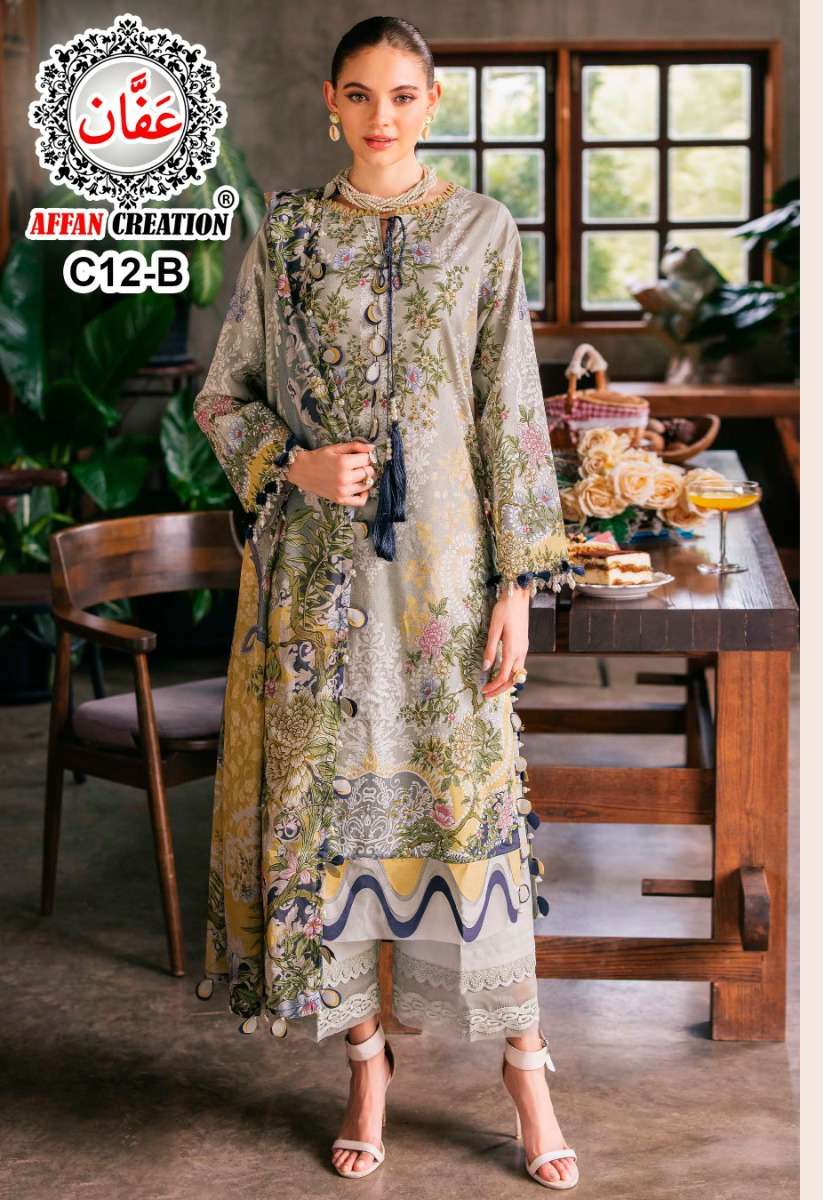 C 12 by AFFAN CREATION suit collection manufacturer surat 