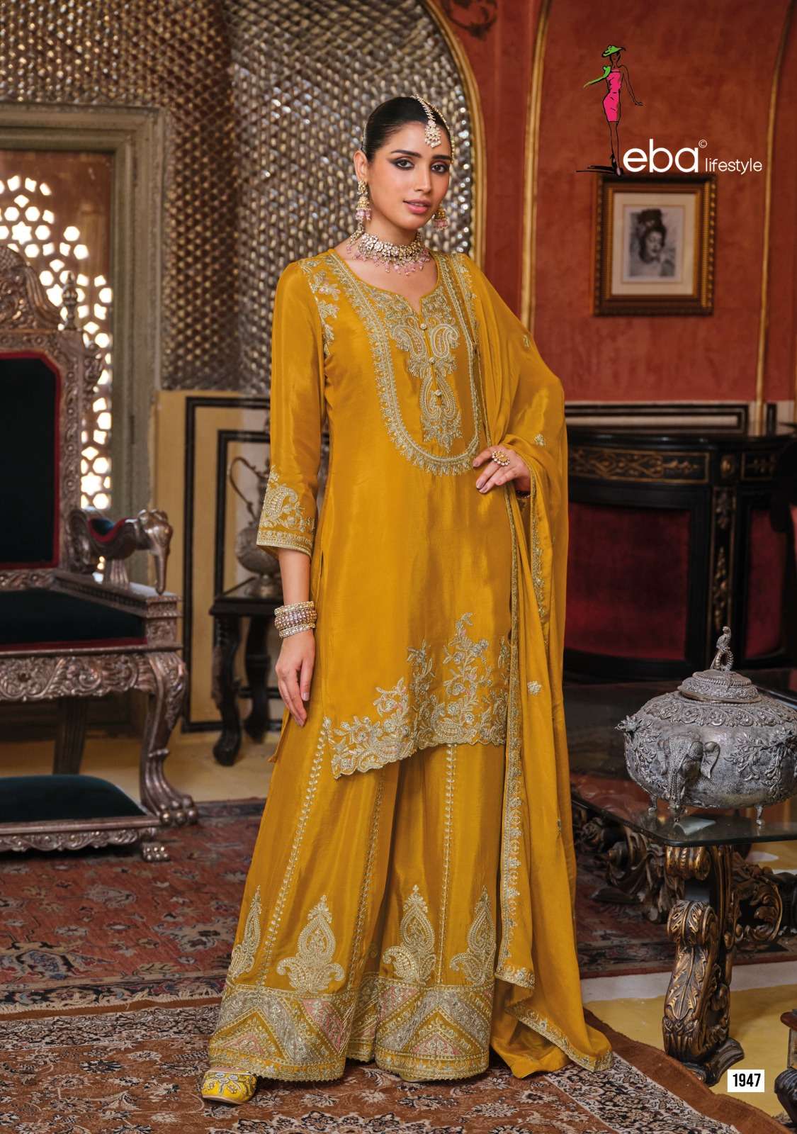 Chalini by eba lifestyle suit collection manufacturer surat 