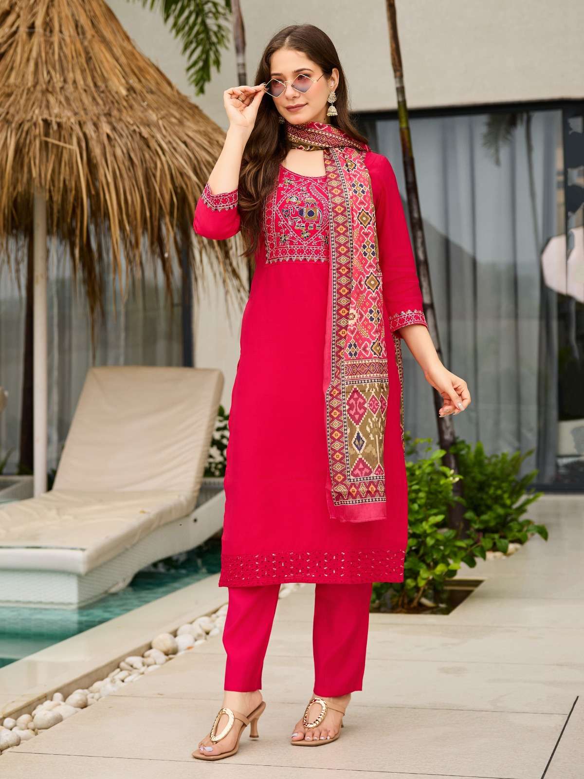 HATHI Roman silk suit collection manufacturer Surat 