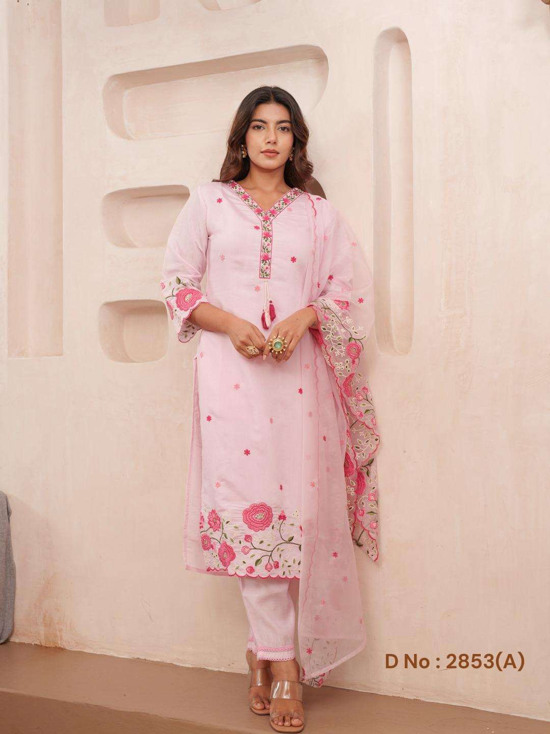Kurti pant with dupatta set collection manufacturer surat