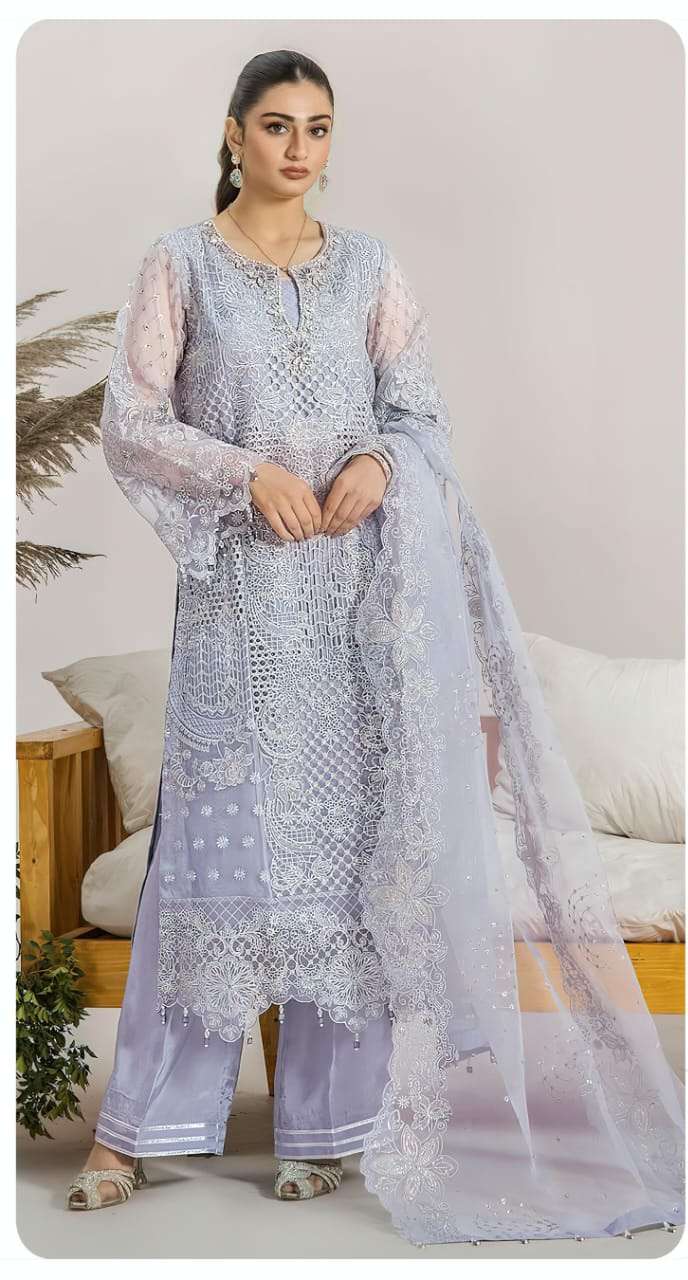 SARA VOL D NO 1047 B C D HITS DESIGN by SAJIDA ORGANZA suit collection manufacturer surat 