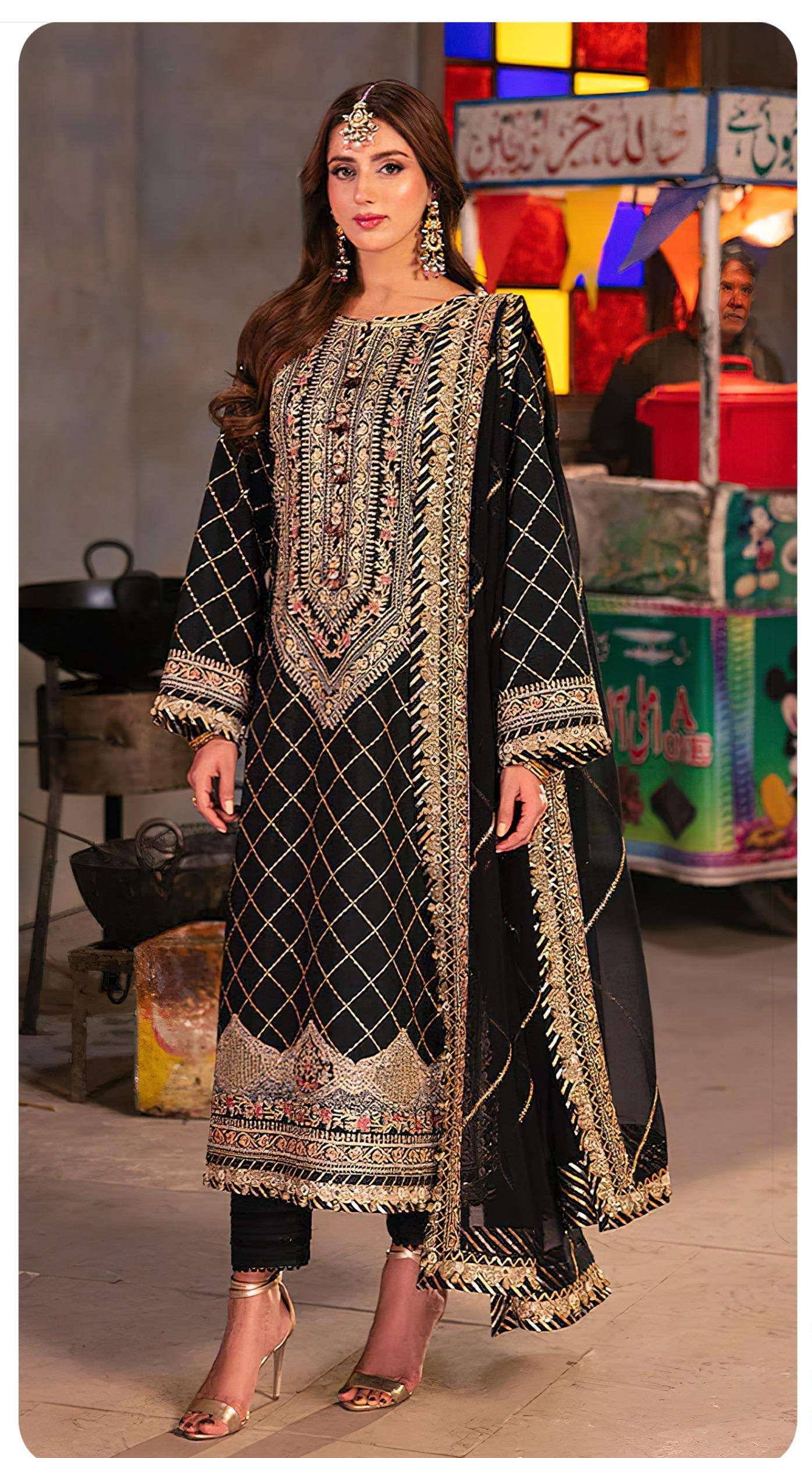 SD 1057 by SAJIDA DESIGNER SUIT heavy georgette suit collection manufacturer surat