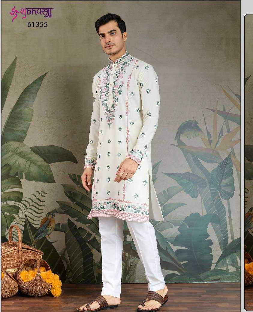 THE FUSION FITS 3 by SHUBHVASTRA Mens Wear Kurta Collection Manufacturer surat 