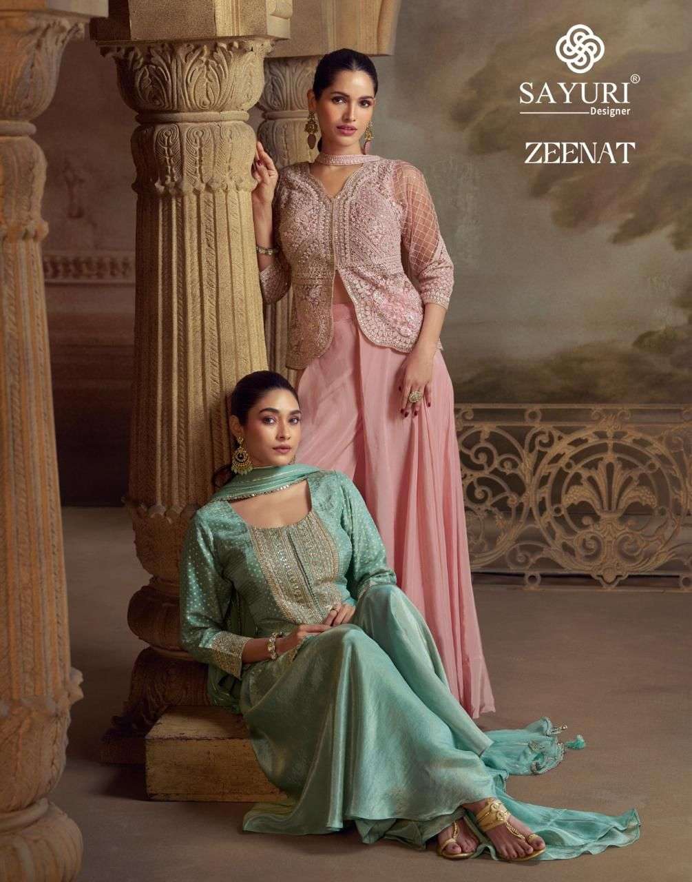 ZEENAT by SAYURI DESIGNER PURE VISCOS suit collection manufacturer Surat 