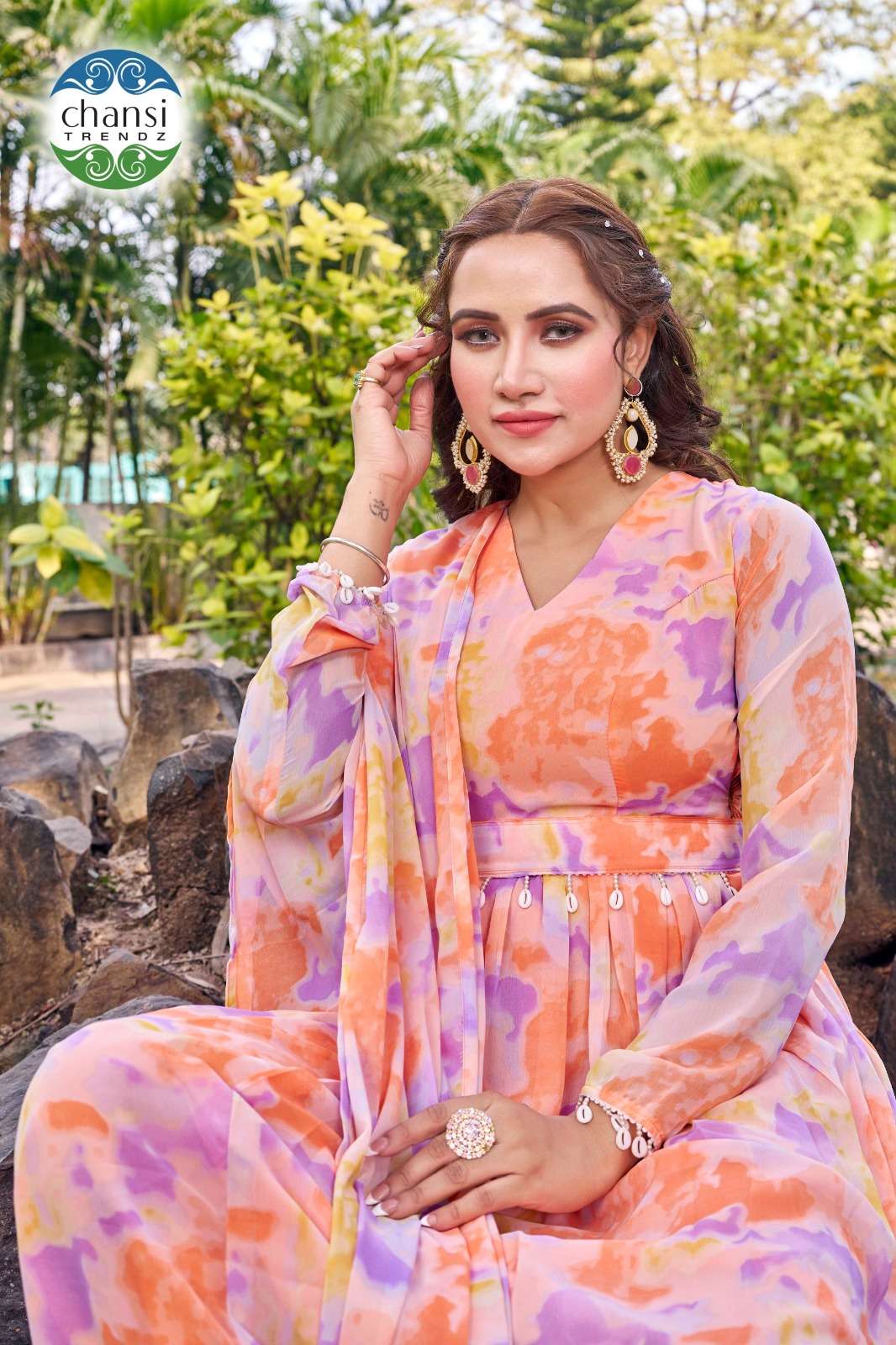 AAKARSHINI by Chansi Trendz gown collection manufacturer Surat 