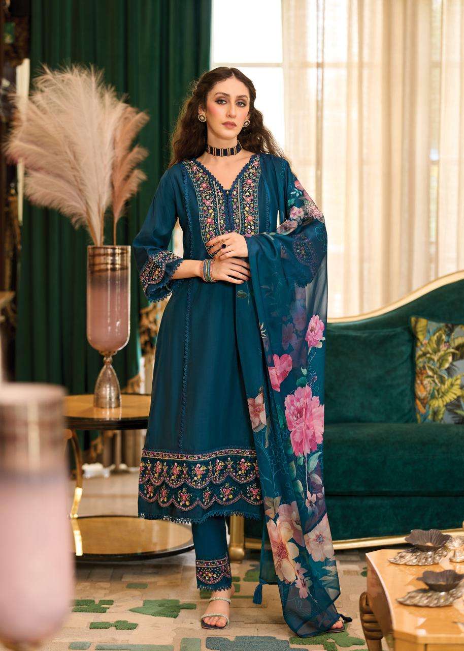AMORO by PRM INDIA ROMAN SILK suit collection manufacturer Surat