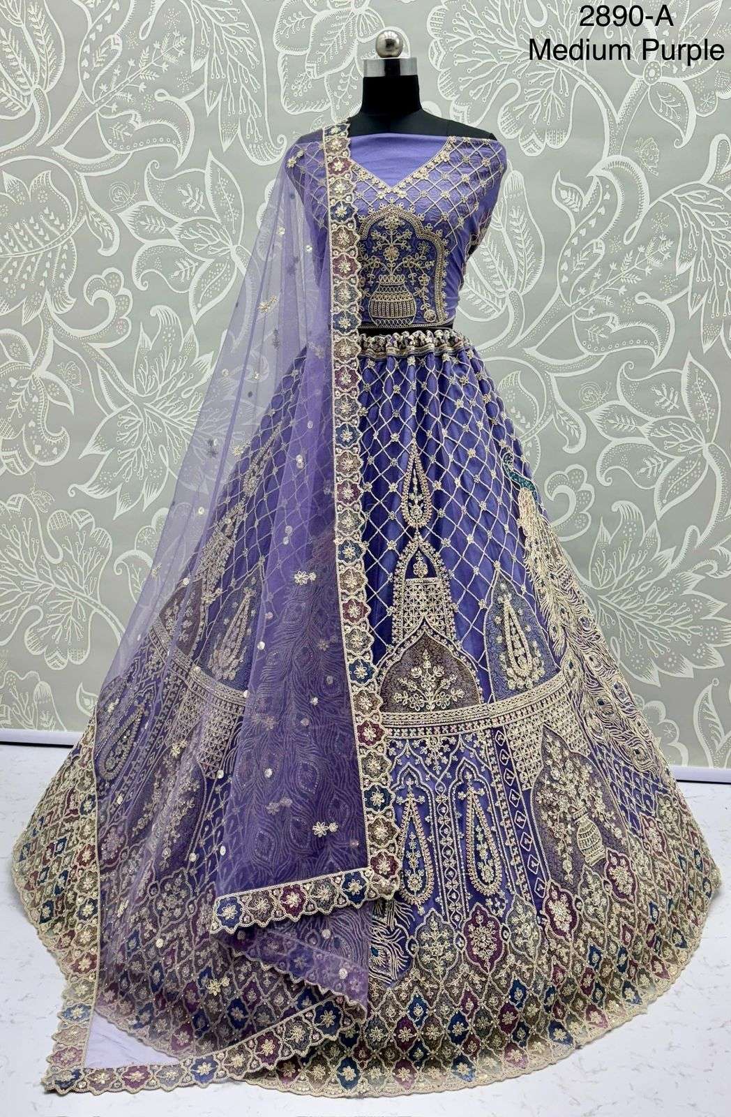 Code 2890 Wedding Wear Lehenga Choli collection manufacturer Surat 