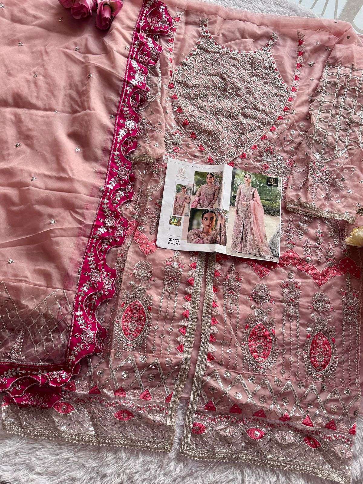 code 709 by Ziaaz Designs Suit collection manufacturer Surat 